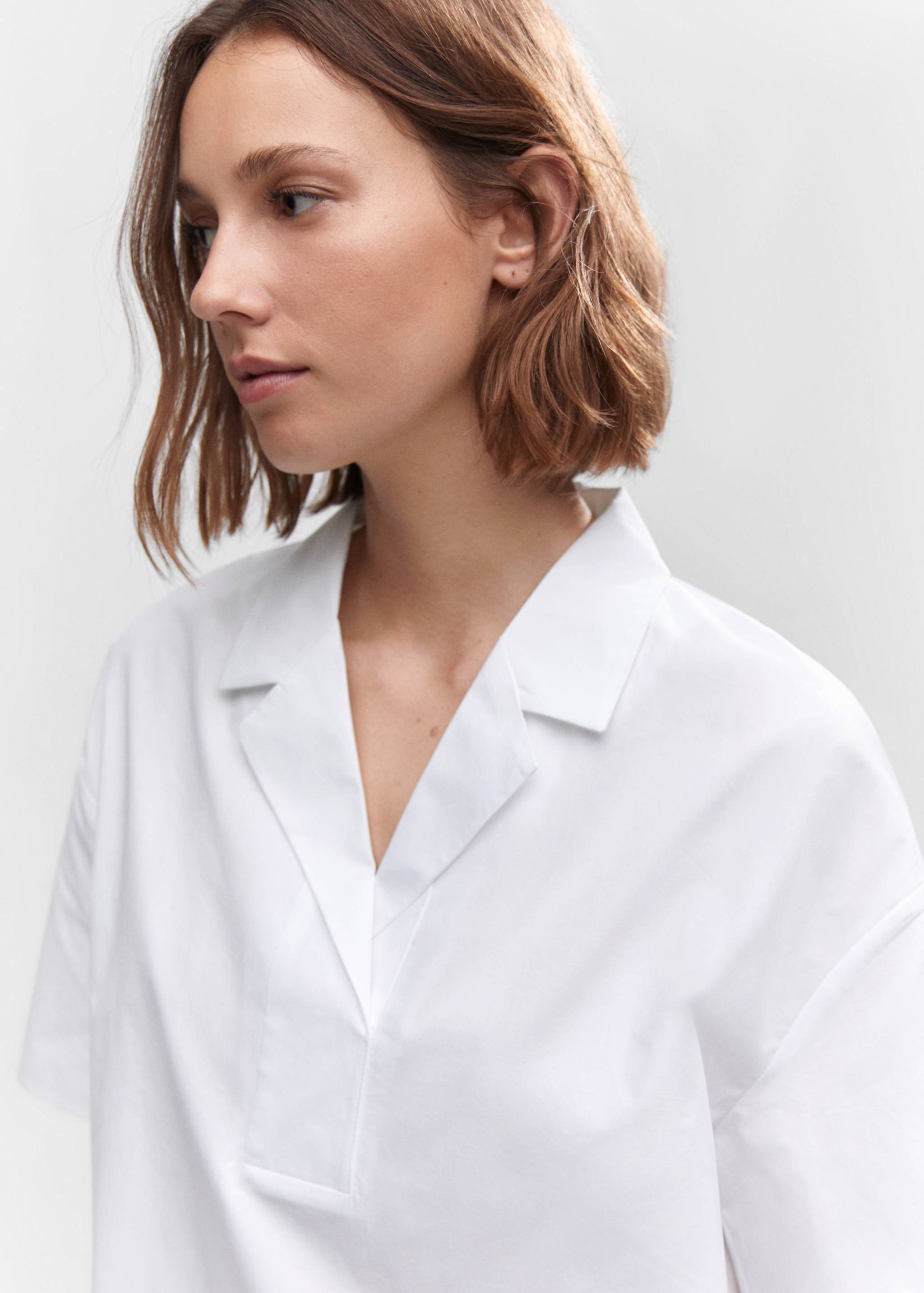 Short sleeved cotton shirt - Details of the article 1