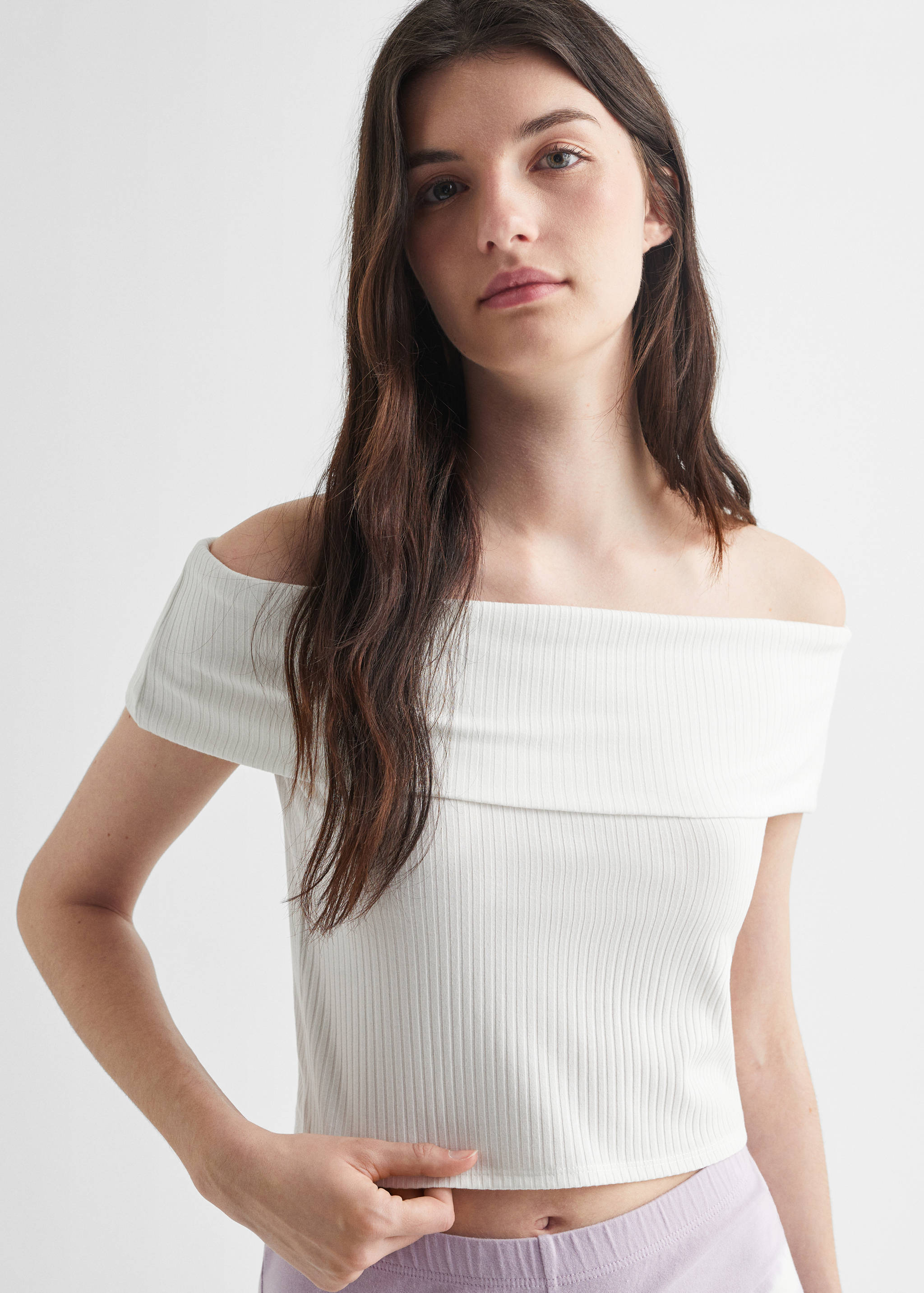 Top crop canalé - Detalle del artículo 1