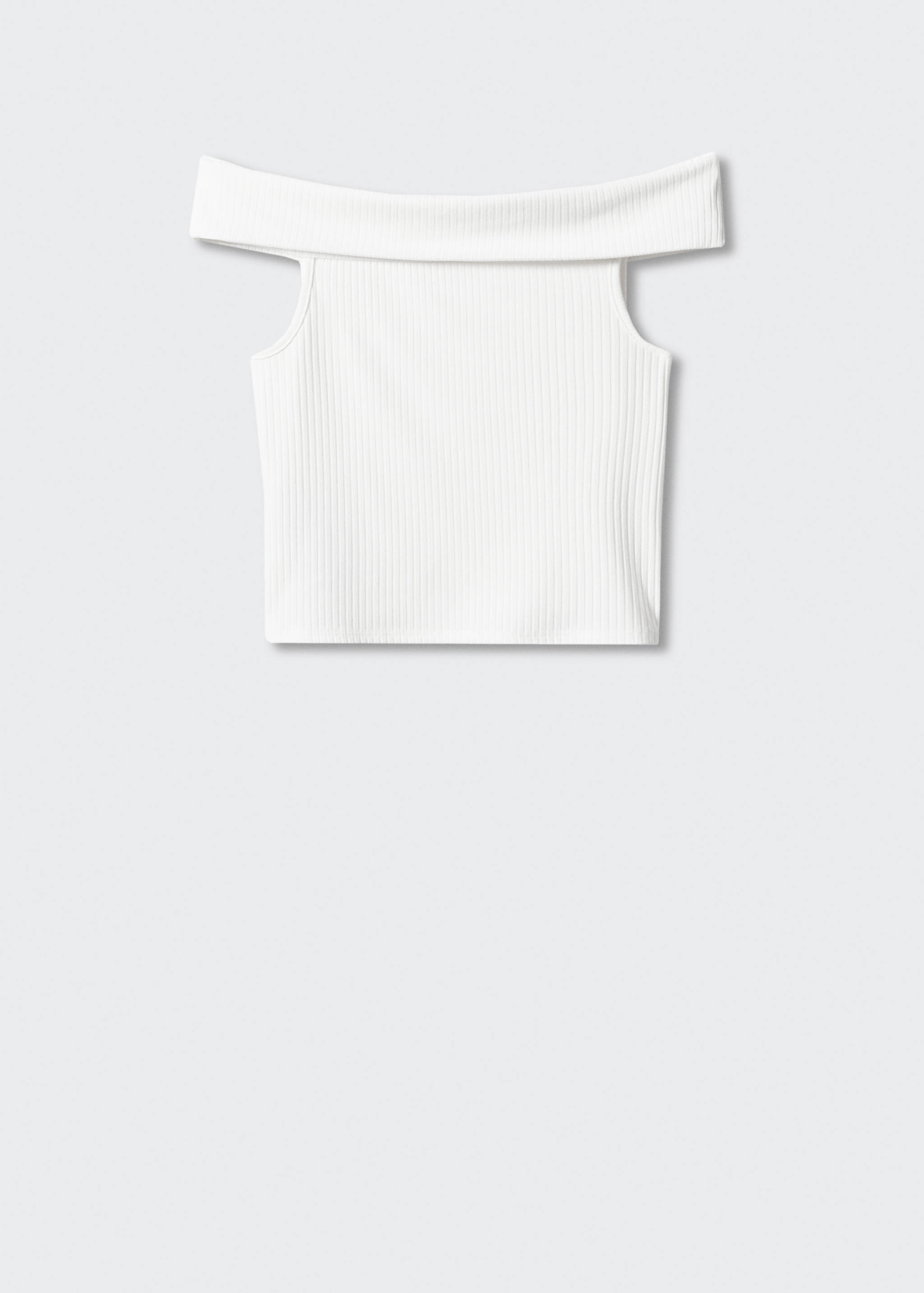 Top crop canalé - Artículo sin modelo