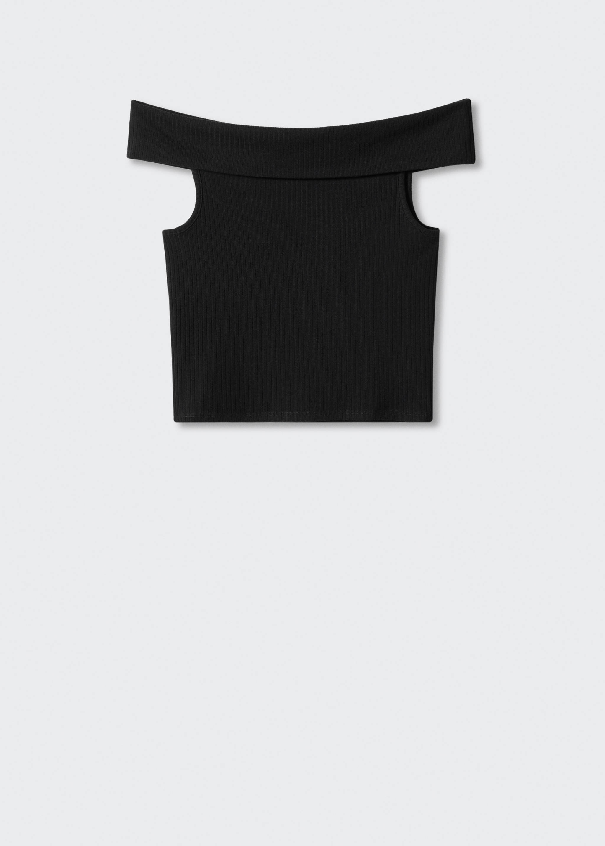 Top crop canalé - Artículo sin modelo