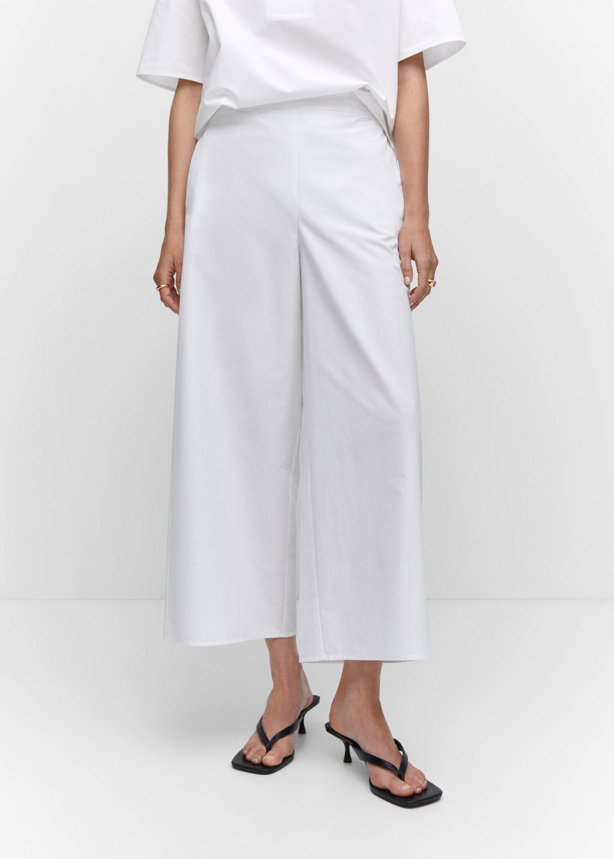 Cotton culotte trousers - Details of the article 6