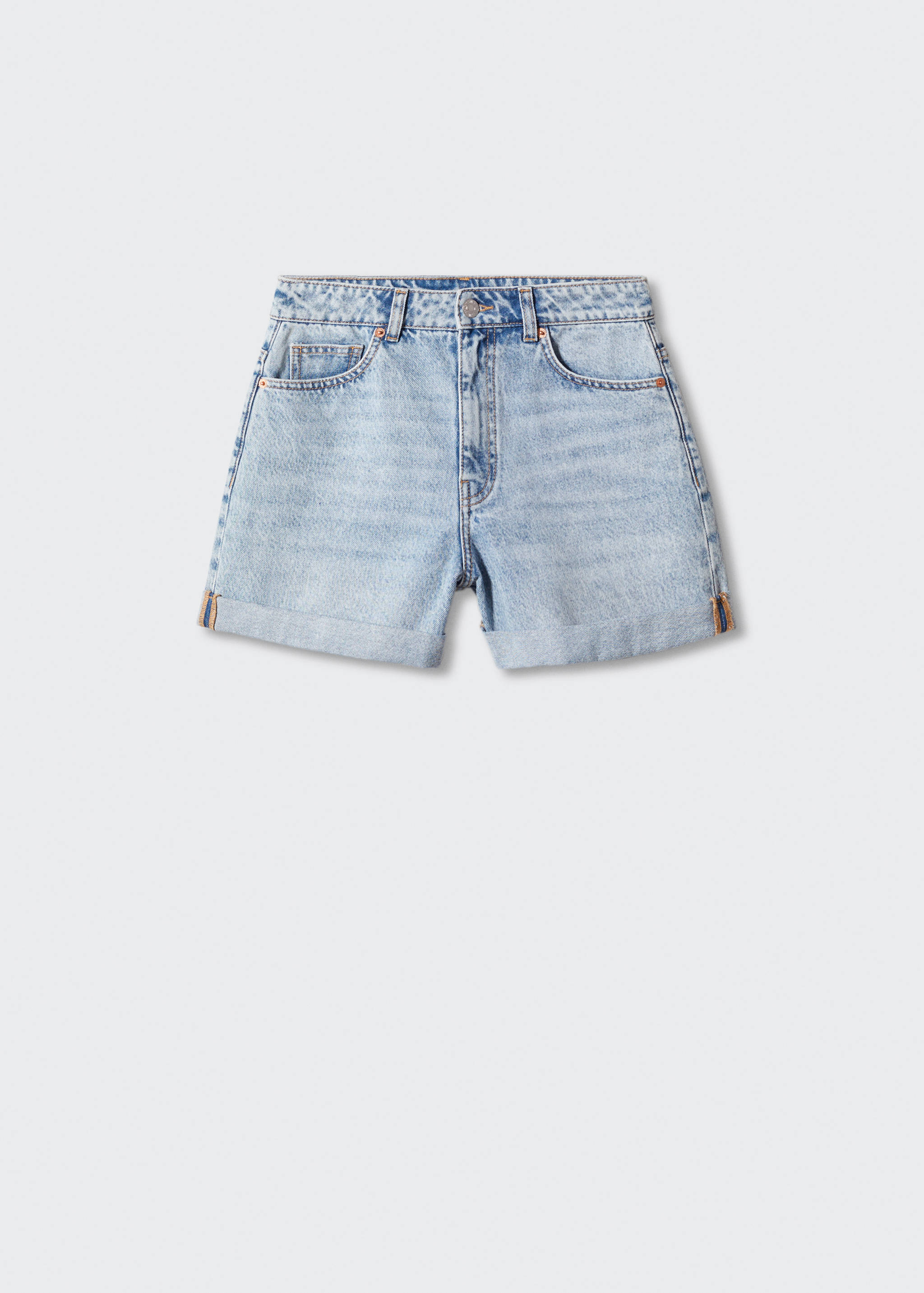 Mom-fit denim shorts - Article without model