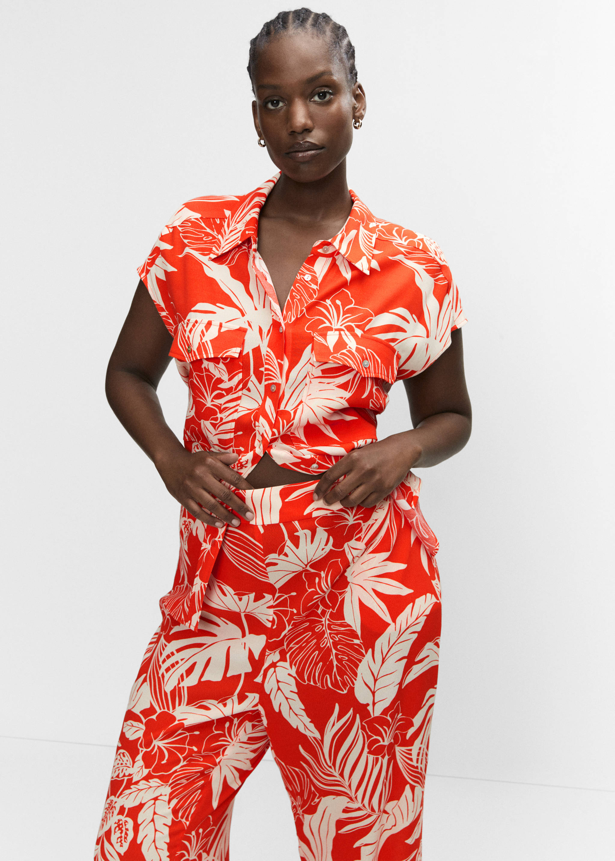 Pantalón fluido estampado - Detalle del artículo 5