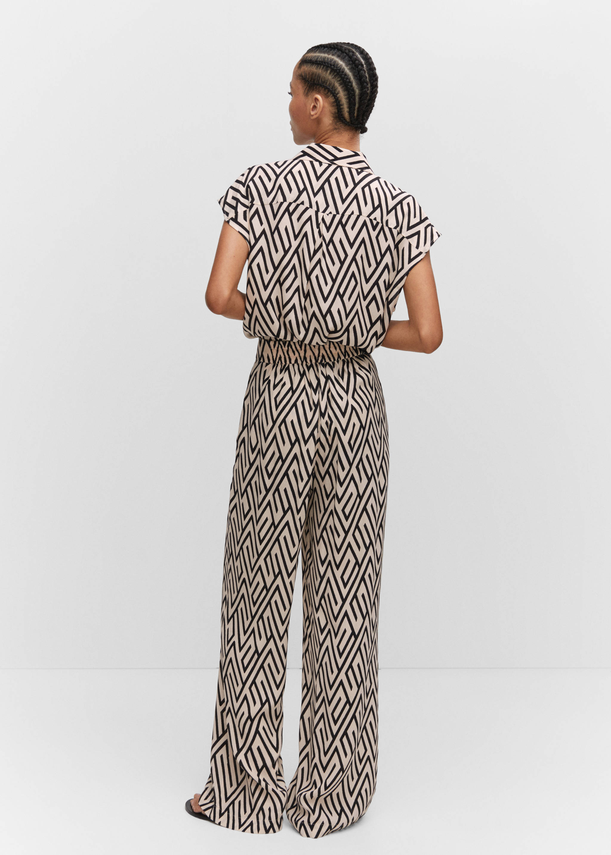 Pantalón fluido estampado - Reverso del artículo