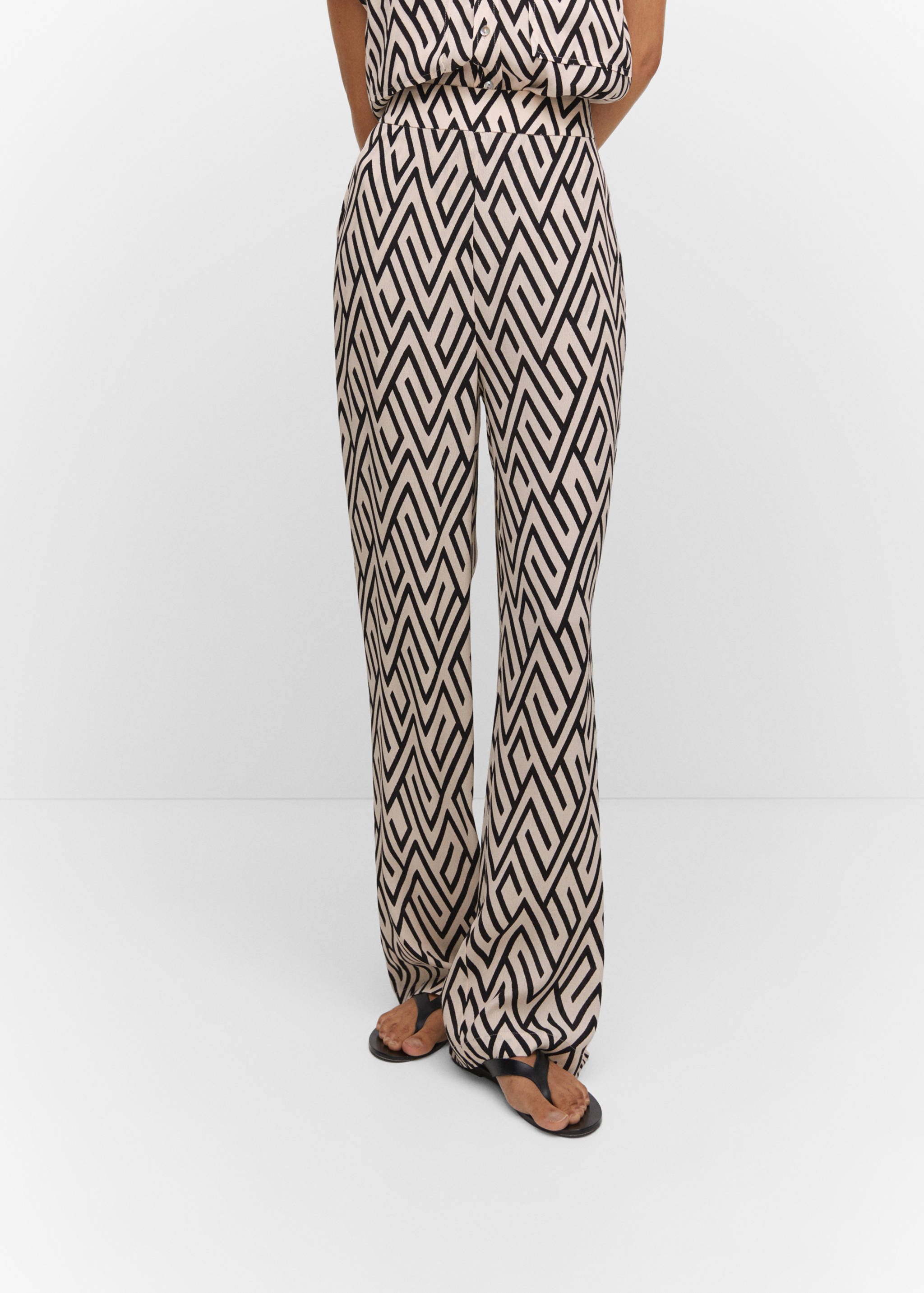 Pantalón fluido estampado - Detalle del artículo 6