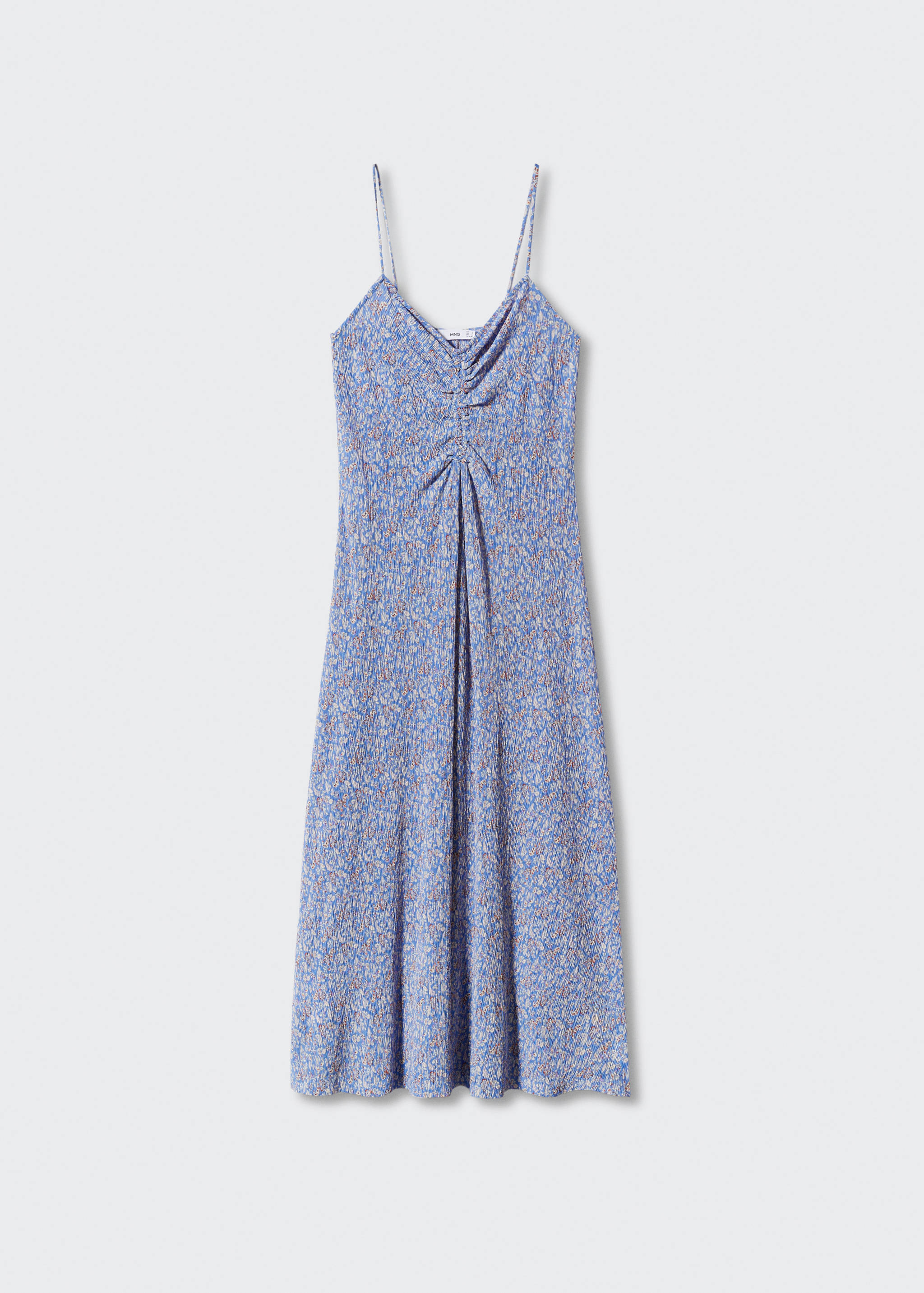 Robe à fleurs détail froncé - Article sans modèle