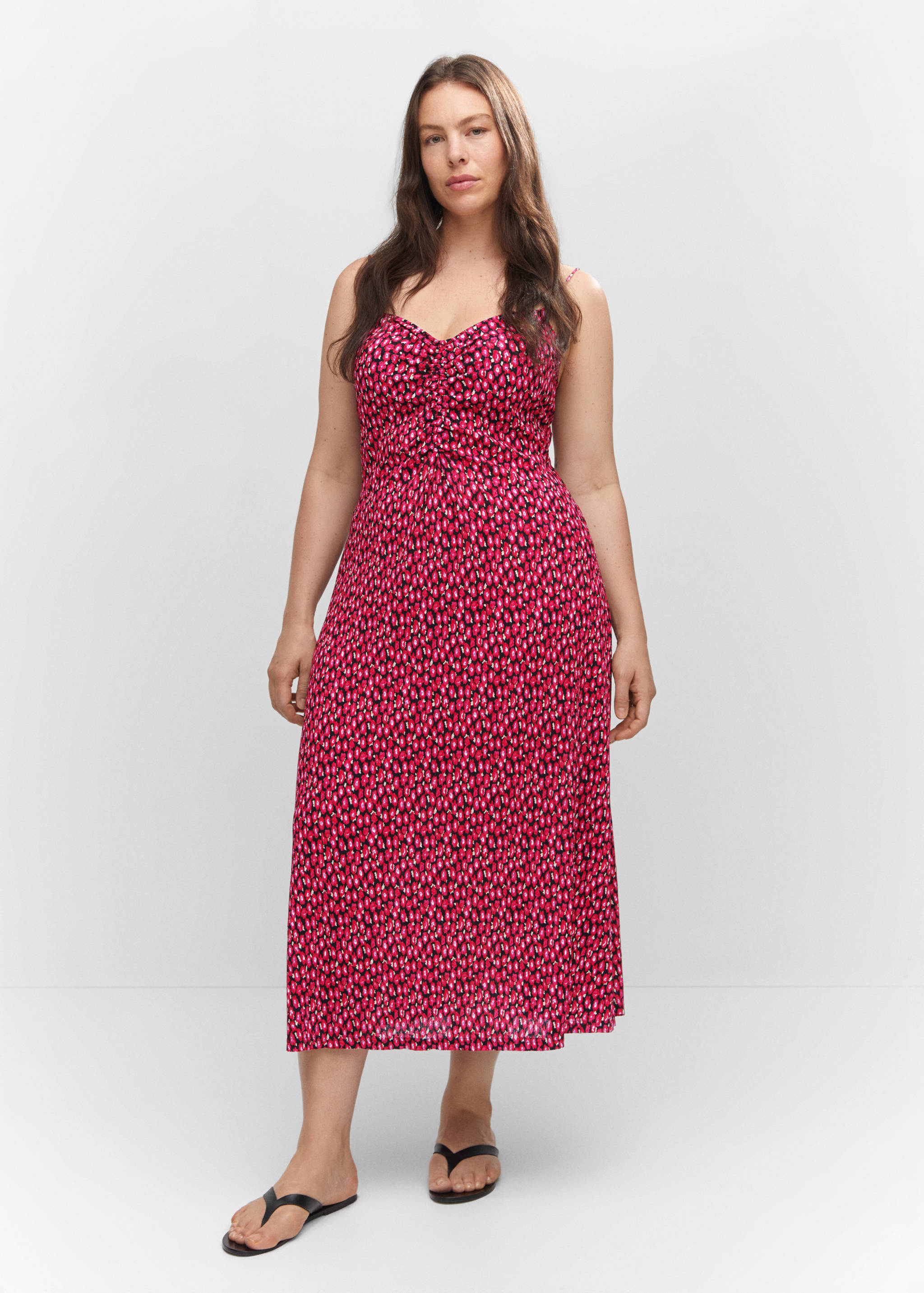 Robe à fleurs détail froncé - Détail de l'article 6