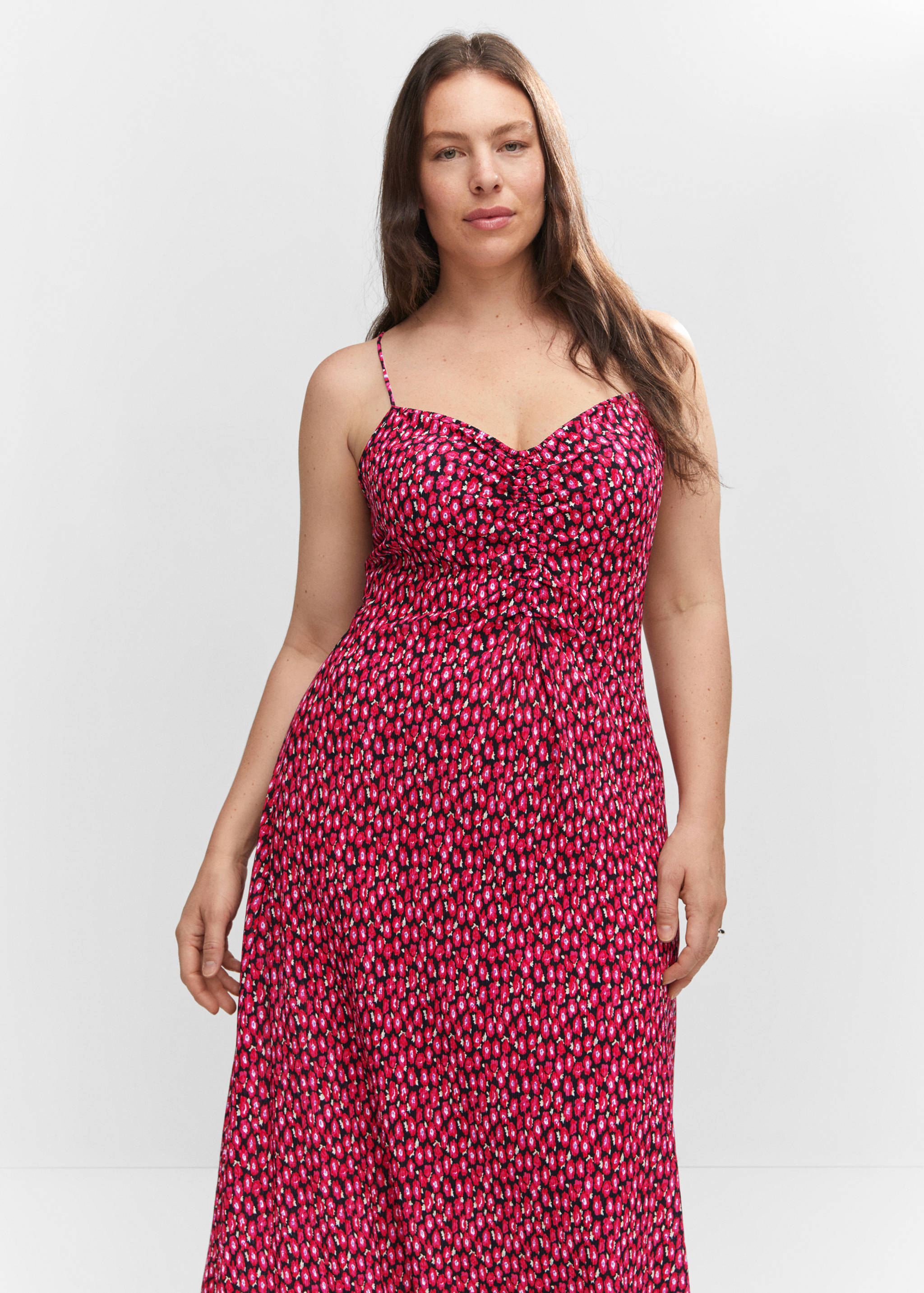 Robe à fleurs détail froncé - Détail de l'article 5