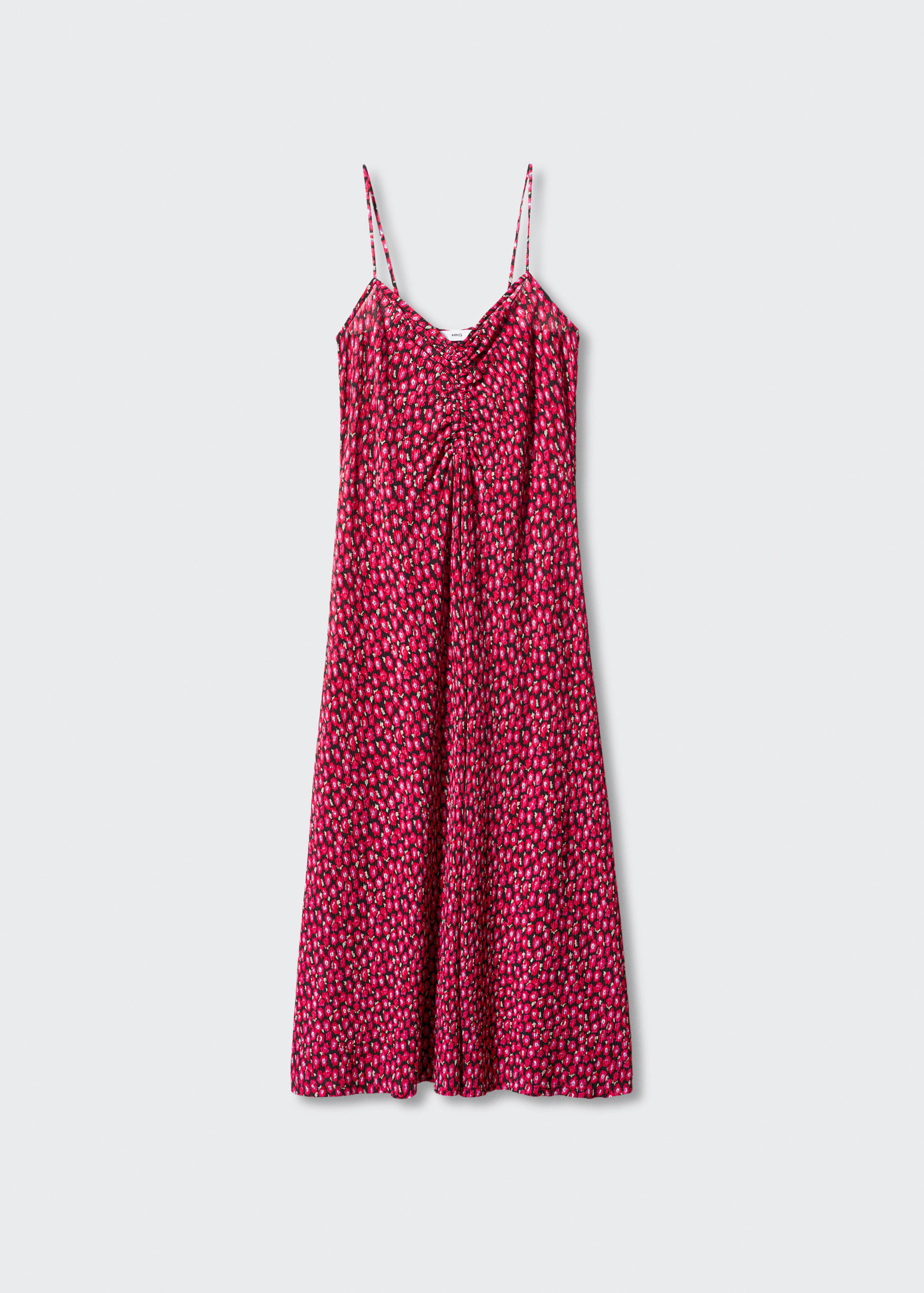 Robe à fleurs détail froncé - Article sans modèle