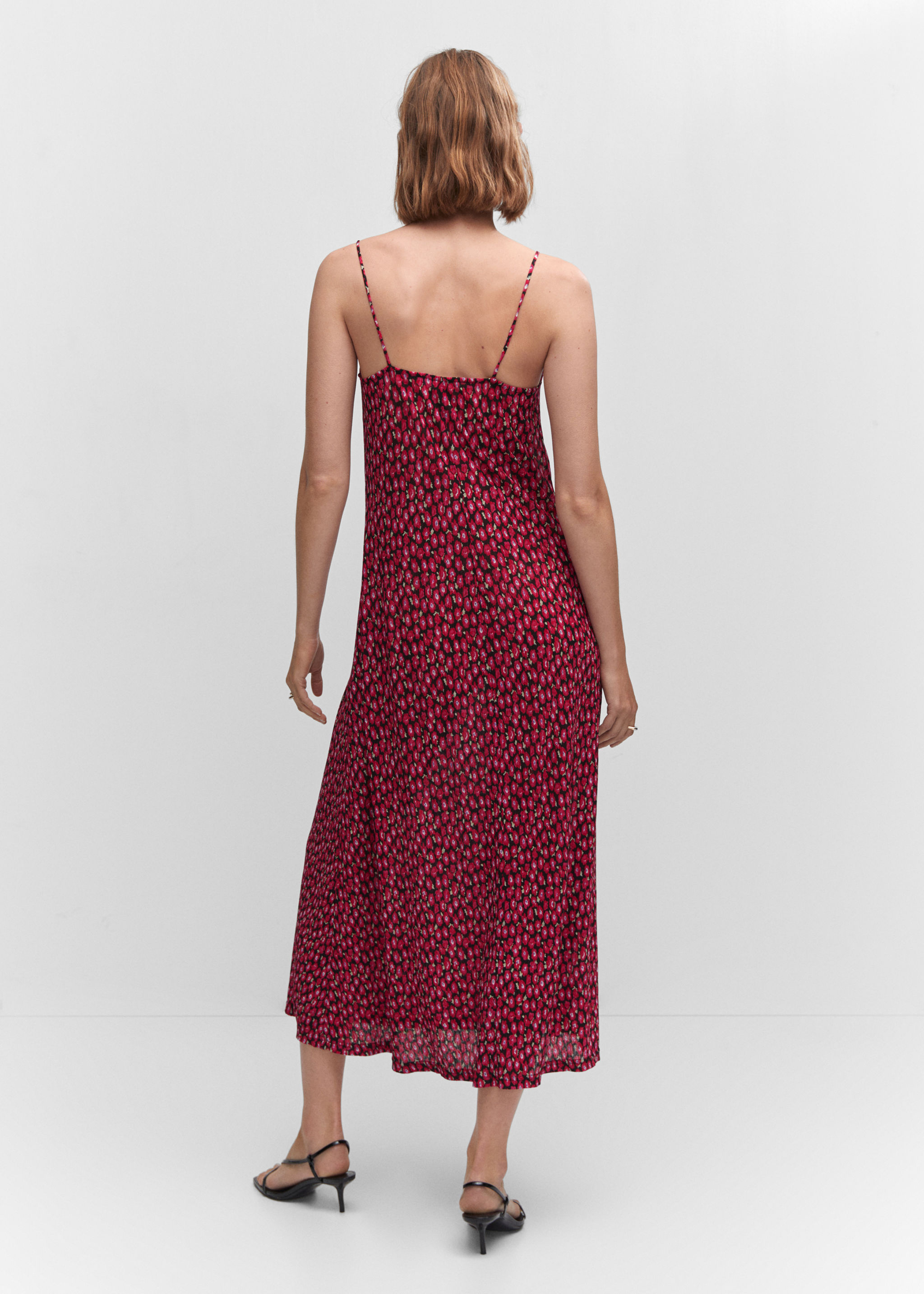 Robe à fleurs détail froncé - Verso de l’article