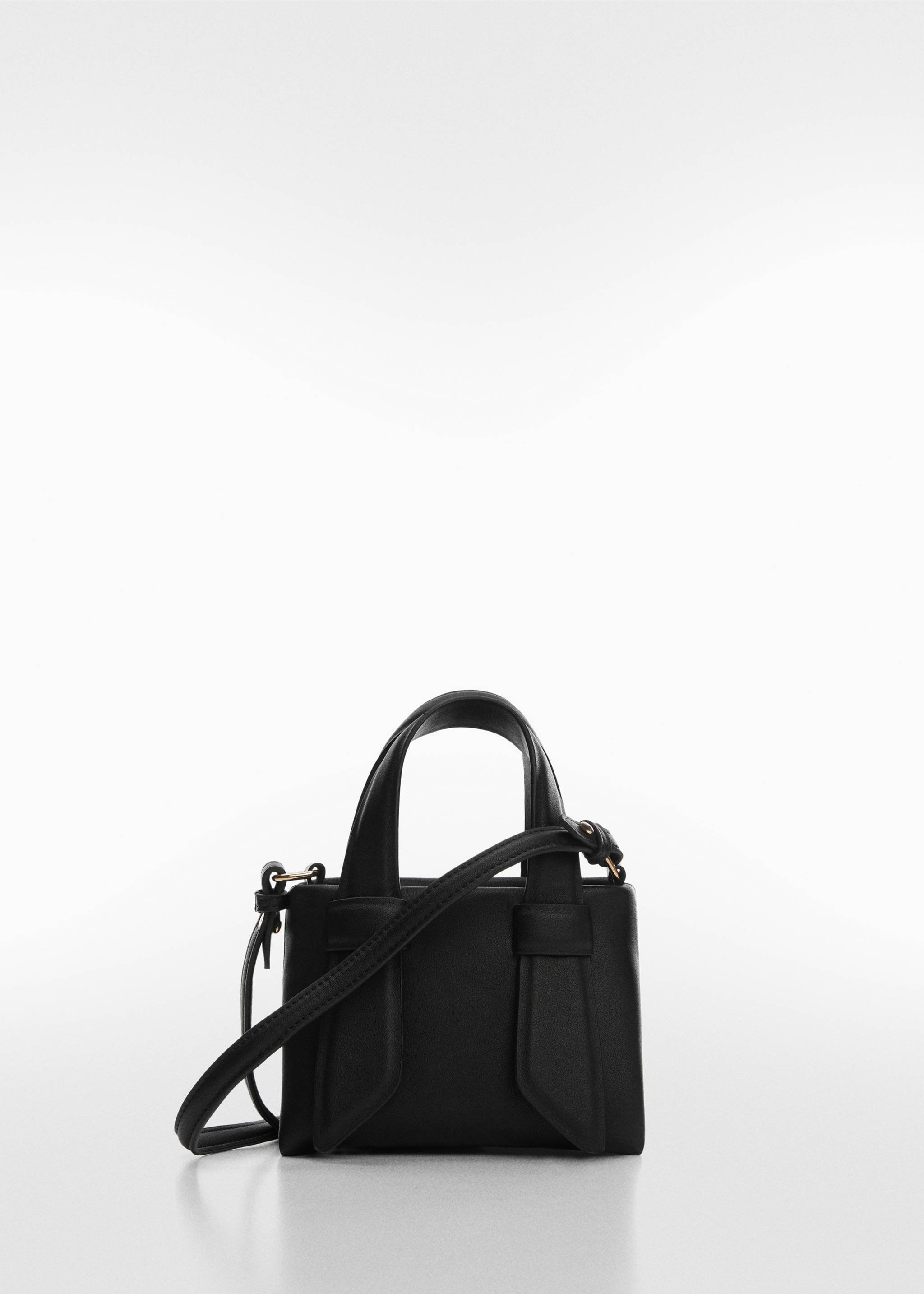 Crossbody bag with double handle - Article without model, Black. Ref: 57050184-00.
