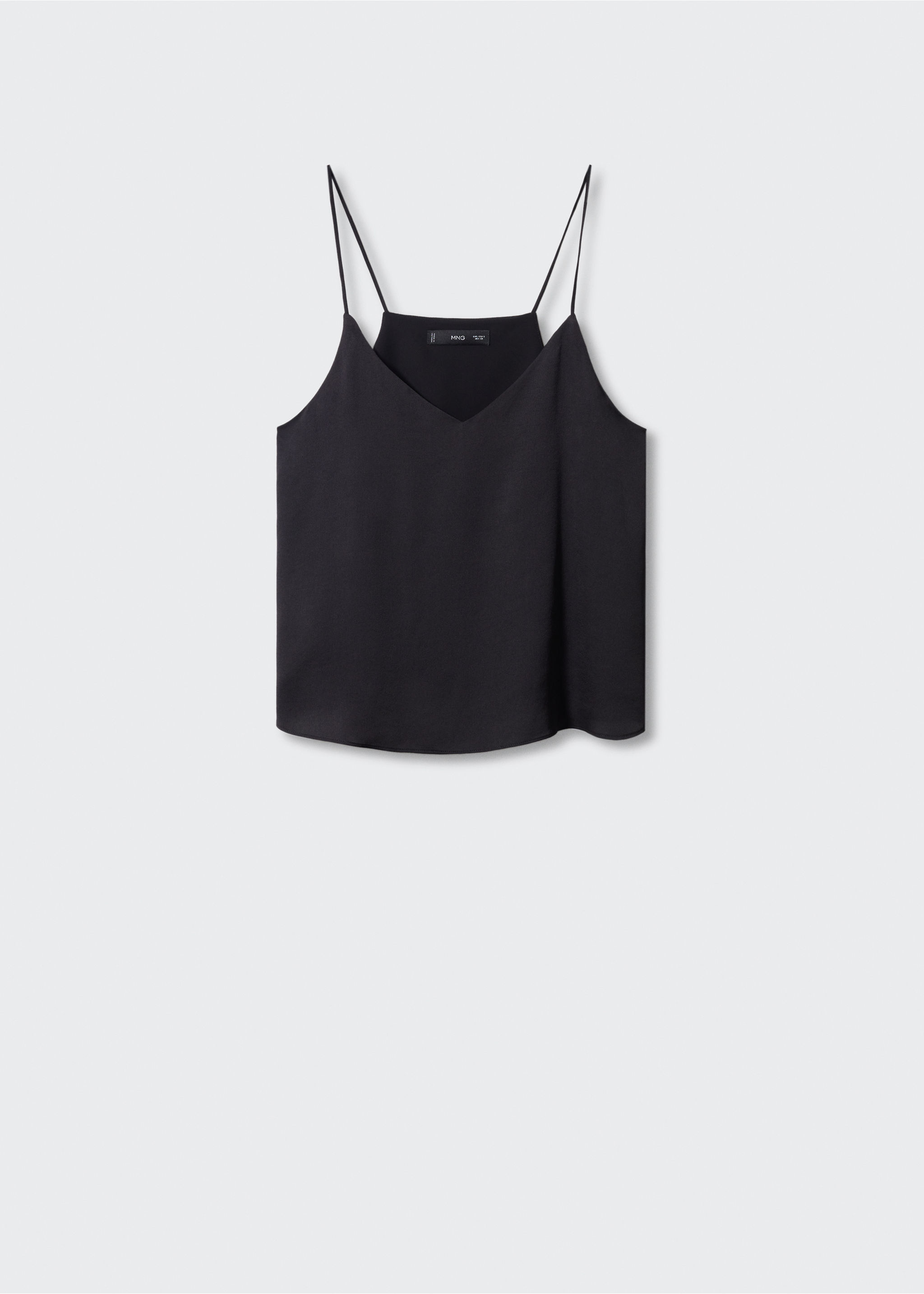 Saténový top na ramínka - Zboží bez modelu