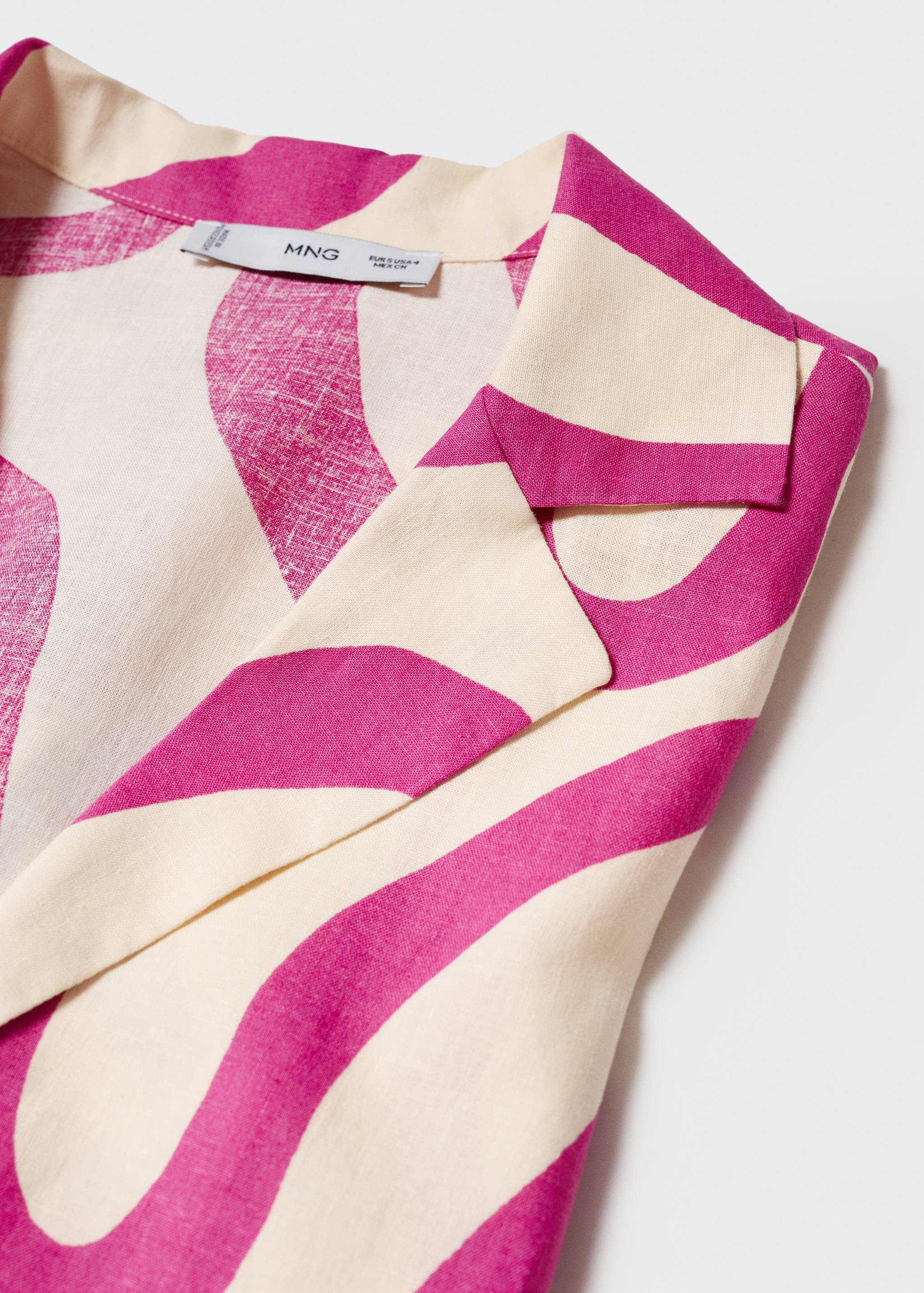 Printed linen shirt - Details of the article 8