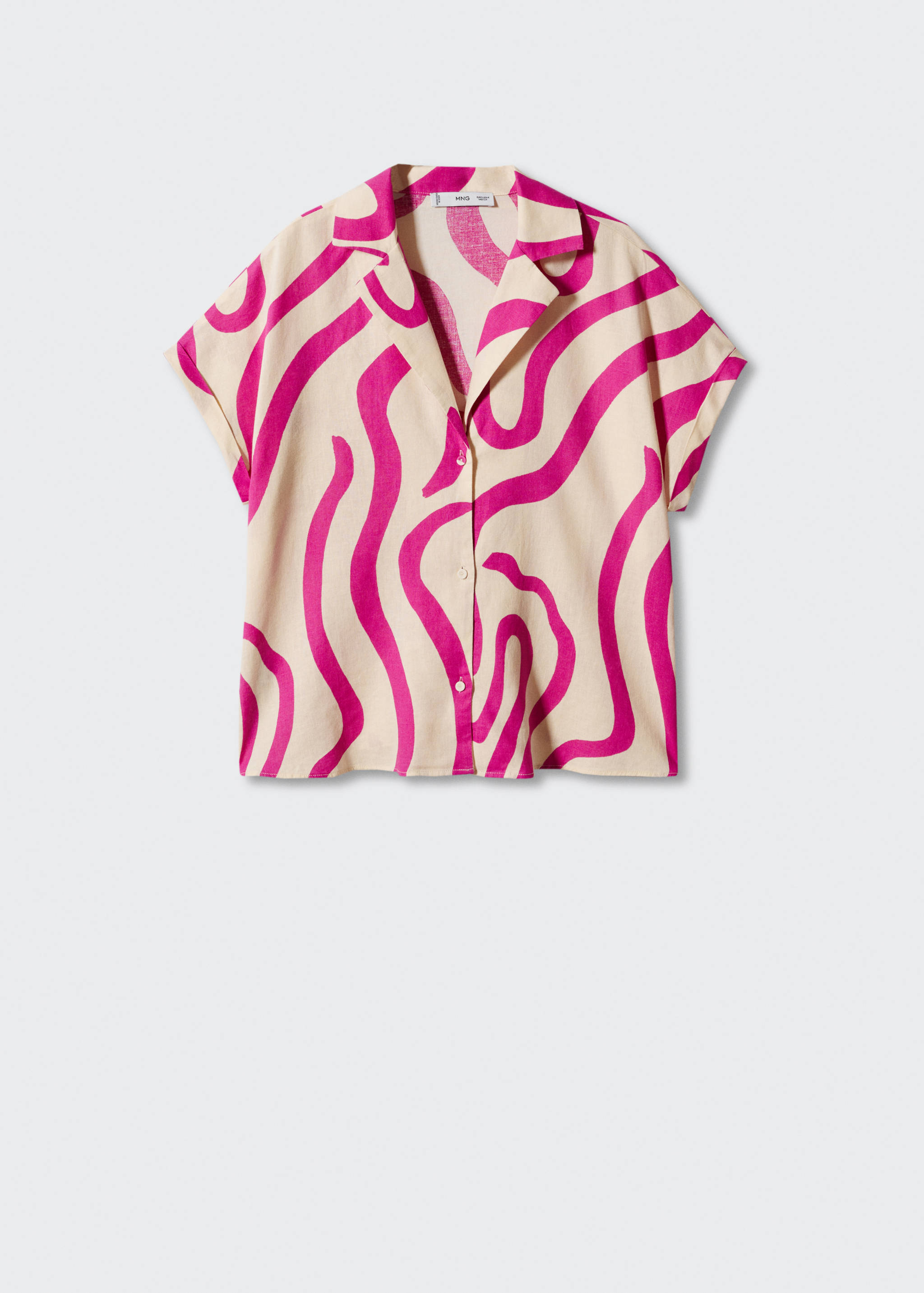 Printed linen shirt - Article without model
