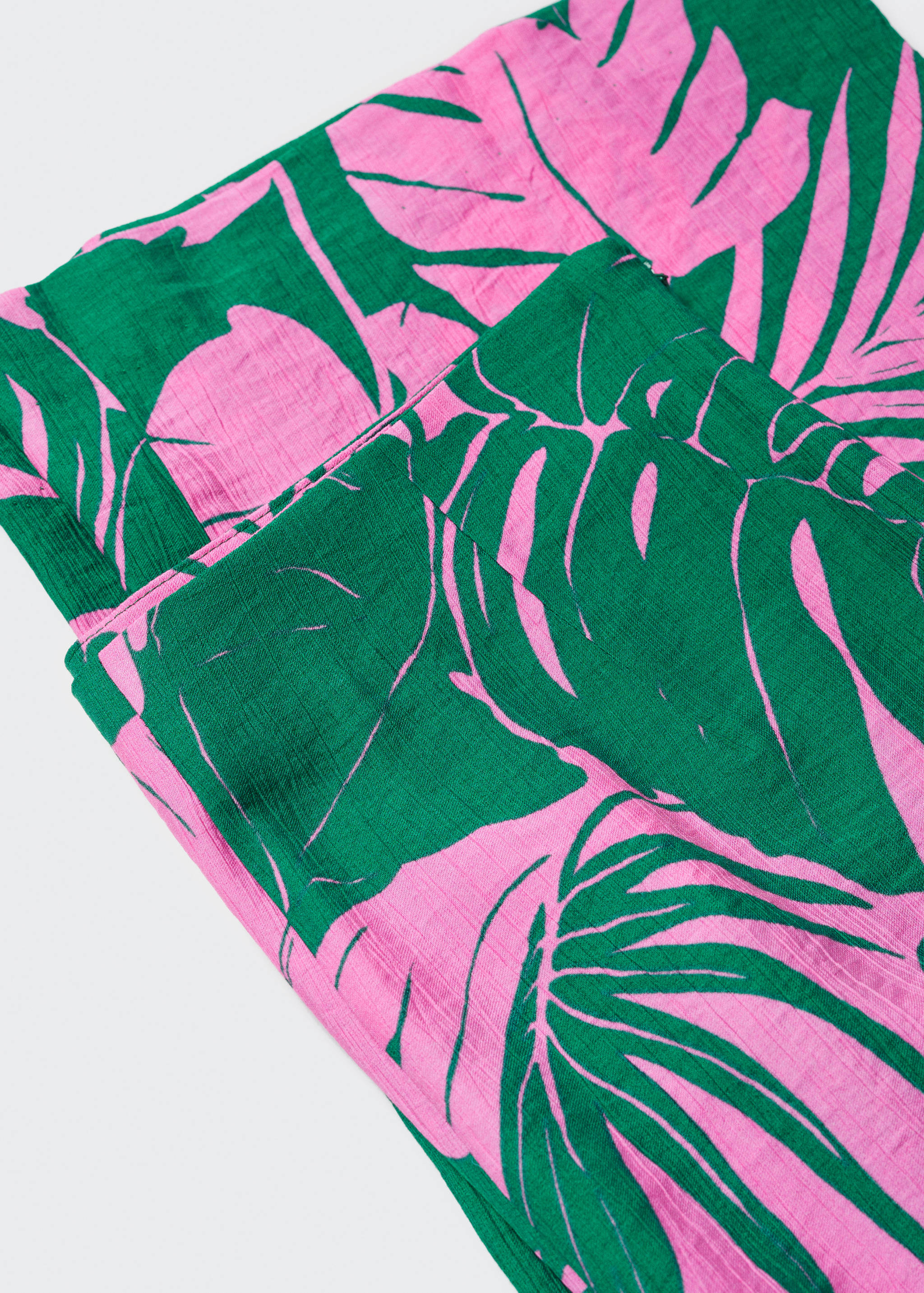 Wide leg printed trousers - Details of the article 8