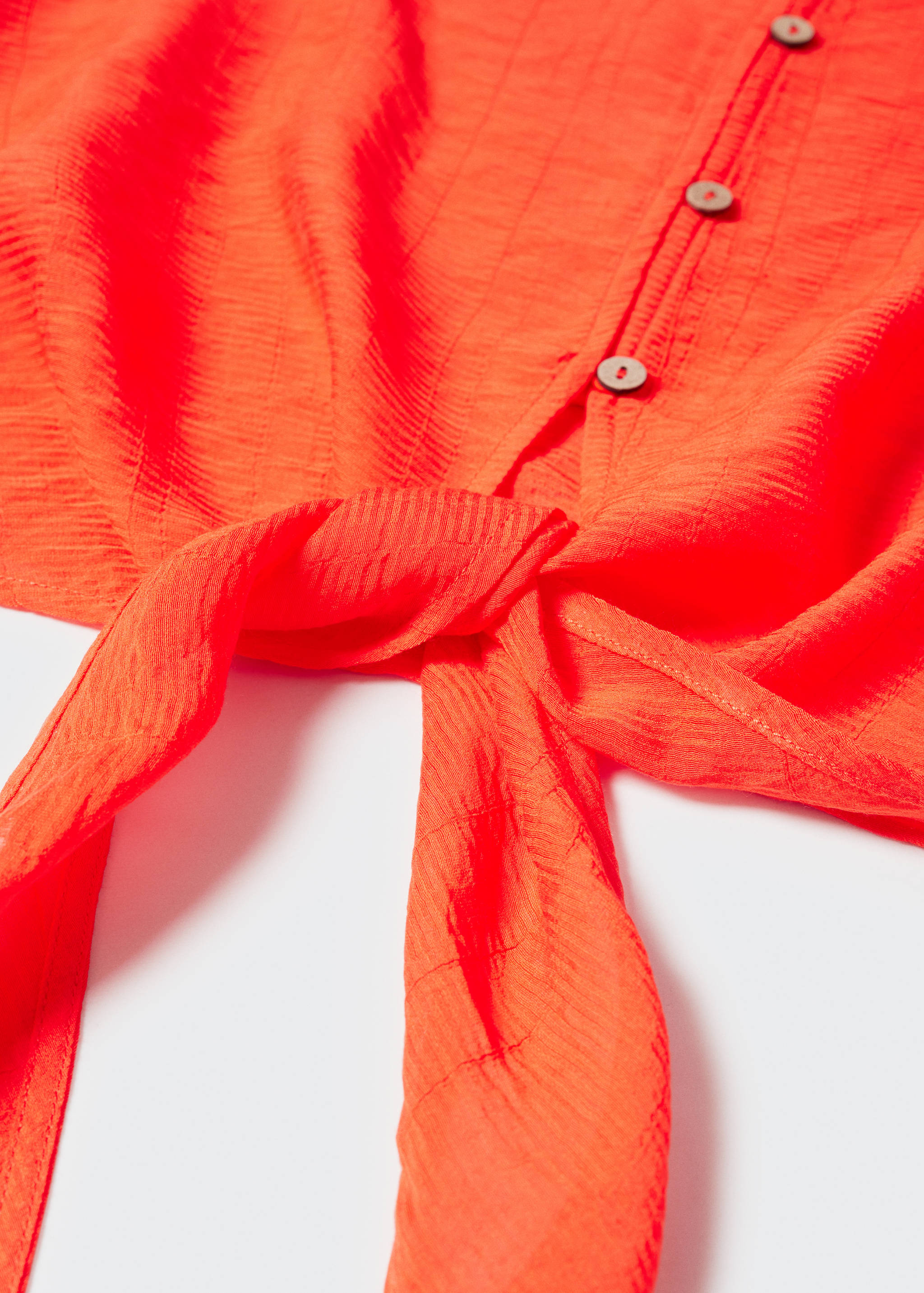 Flared-sleeve blouse with bow - Details of the article 8