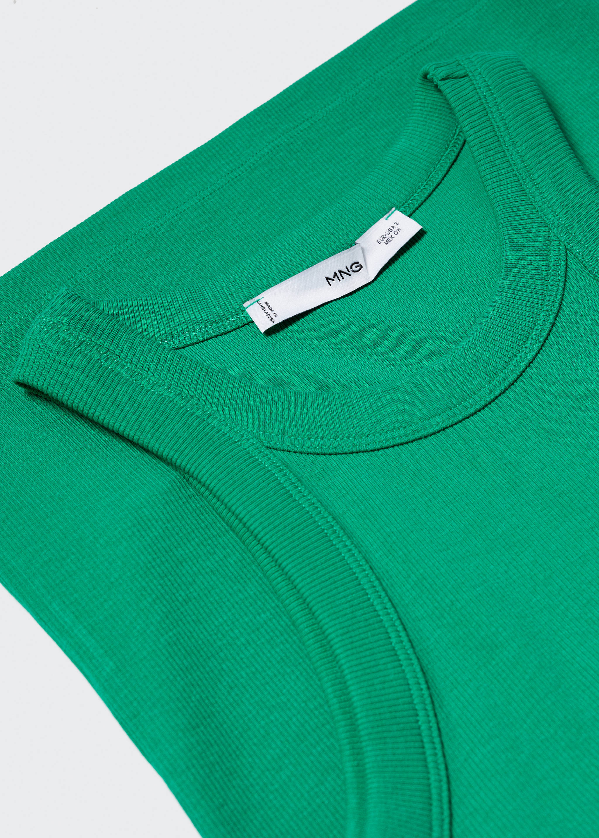 Ribbed cotton-blend top - Details of the article 8