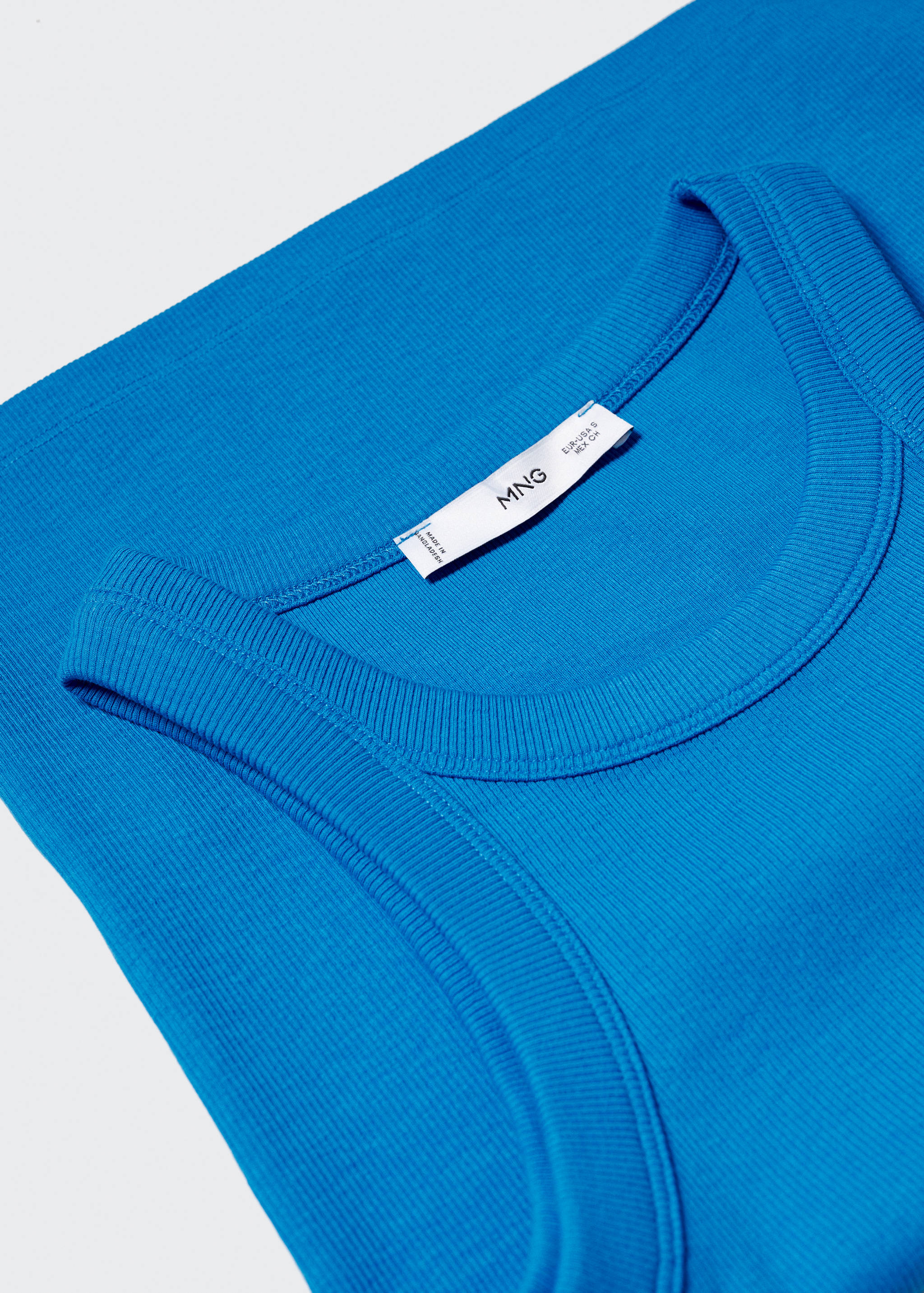 Ribbed cotton-blend top - Details of the article 8