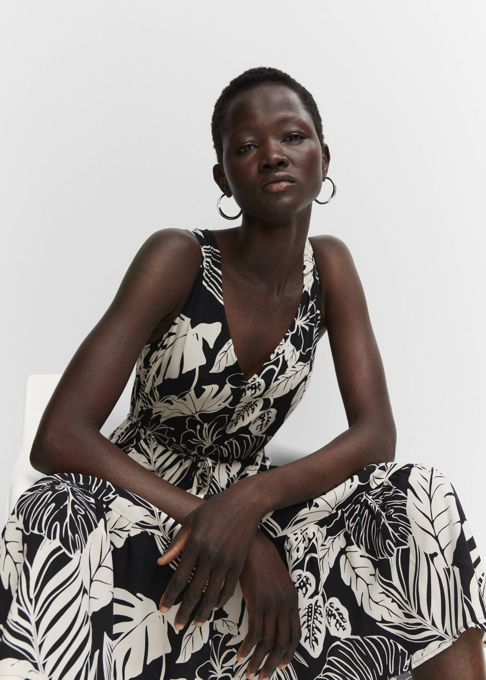 Robe imprimée à nœud - Détail de l'article 2