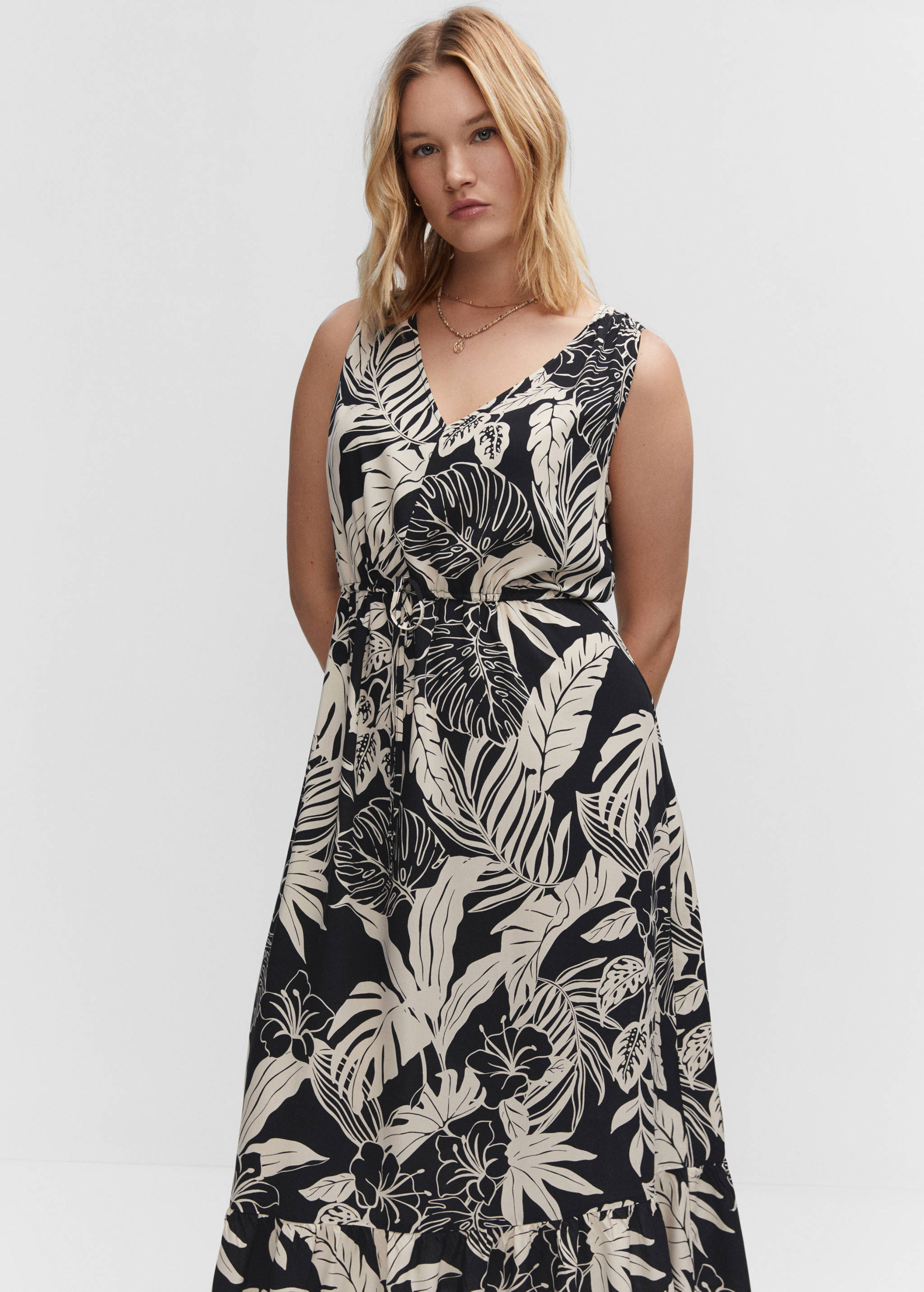 Robe imprimée à nœud - Détail de l'article 5