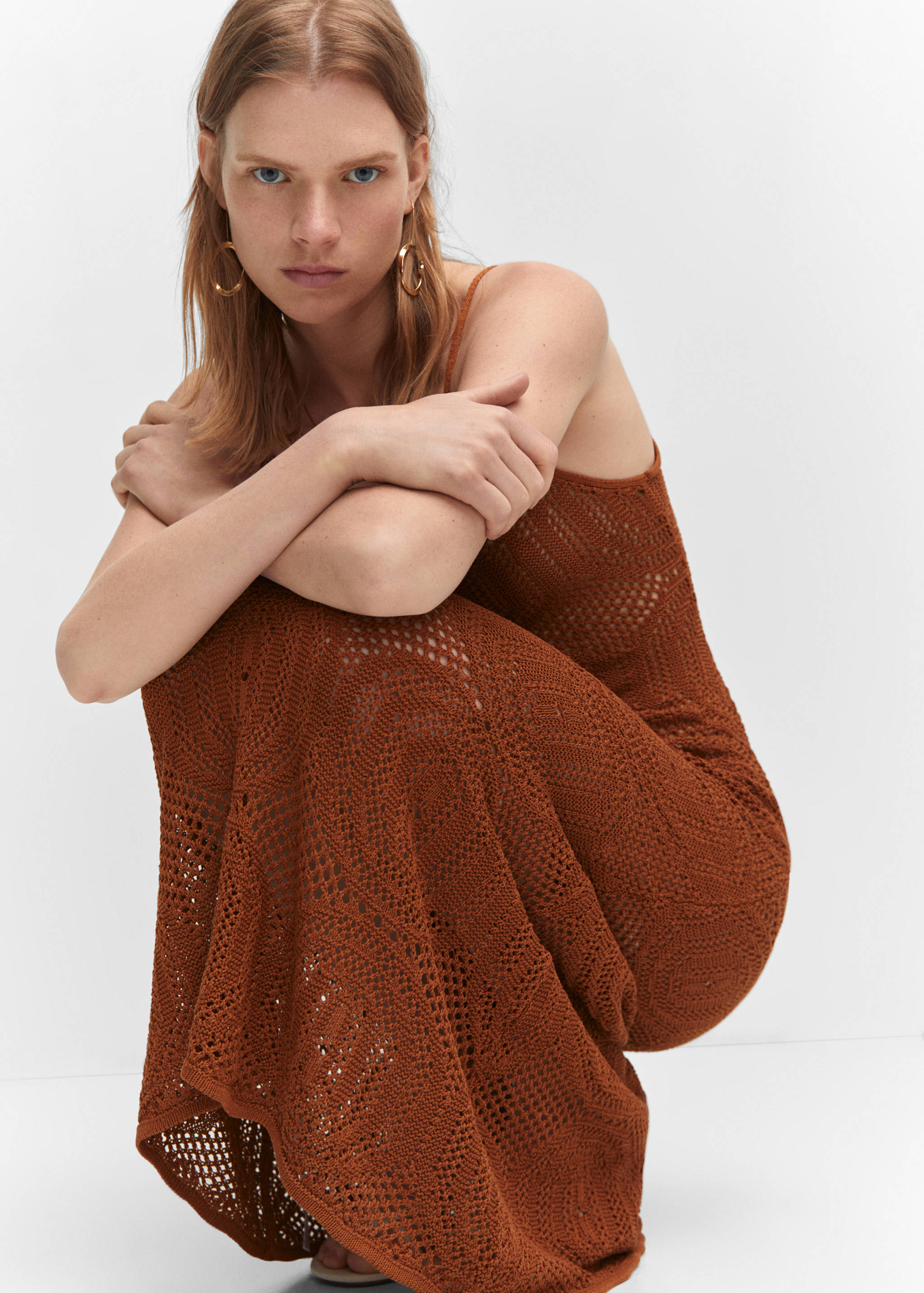 Vestido largo punto calado - Detalle del artículo 4