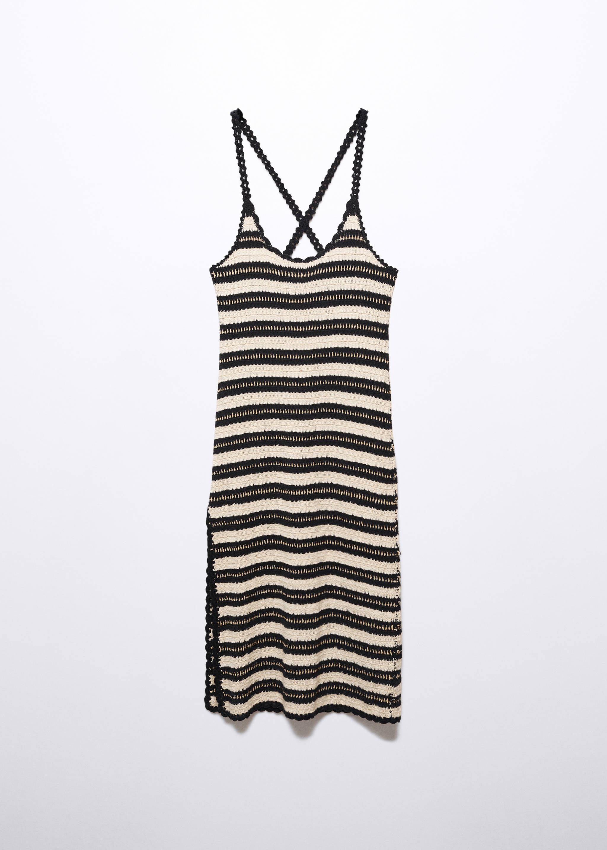 Striped crochet dress - Article without model