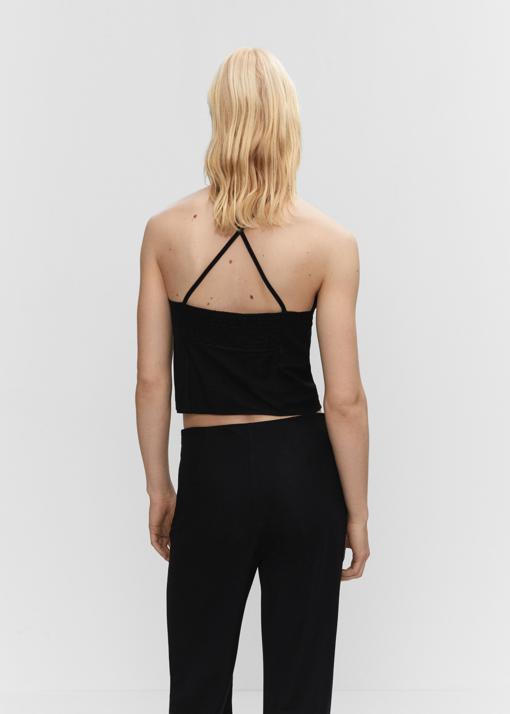 Top punt coll halter - Revers de l'article