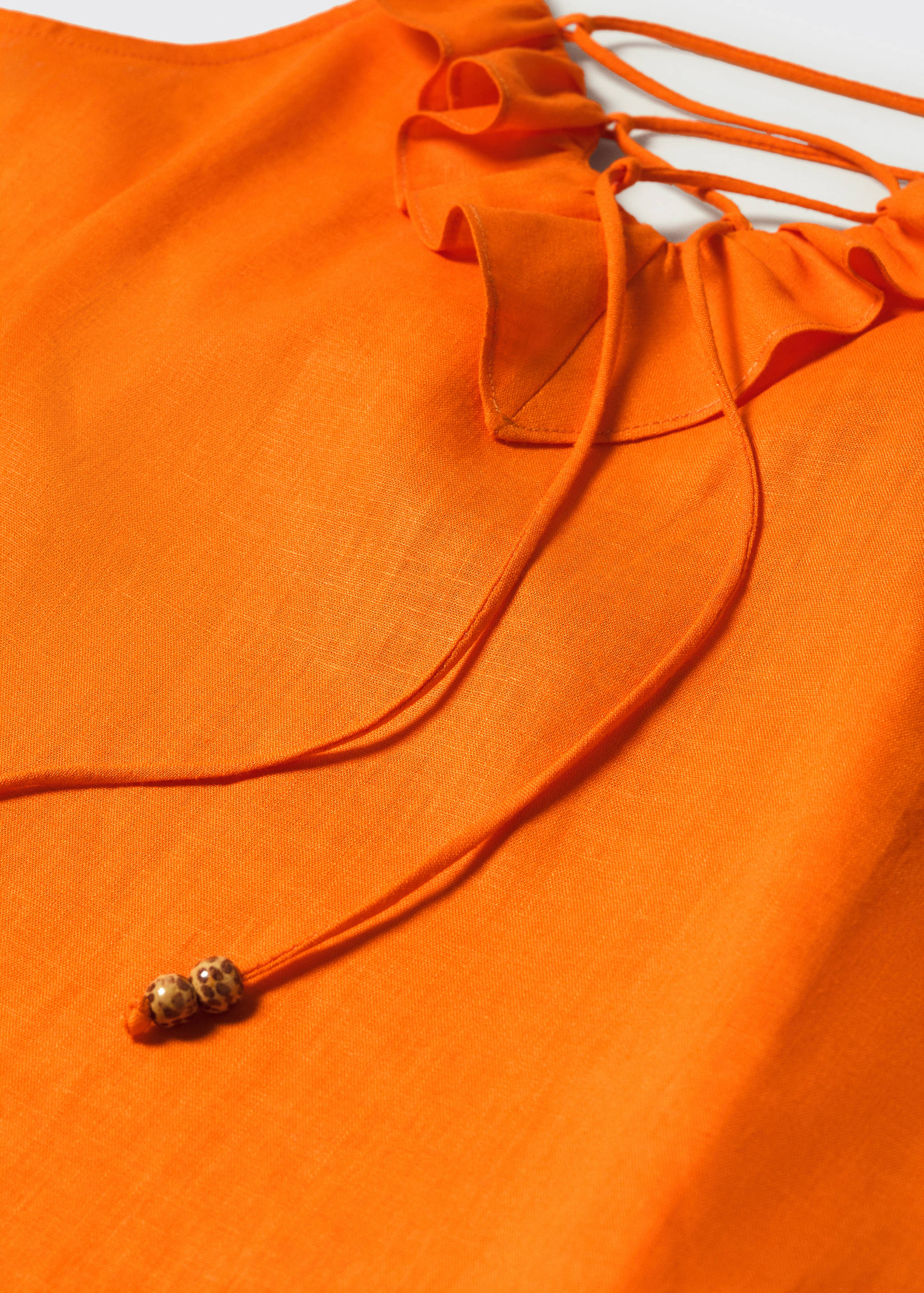 Ruffled top with adjustable drawstring - Details of the article 8
