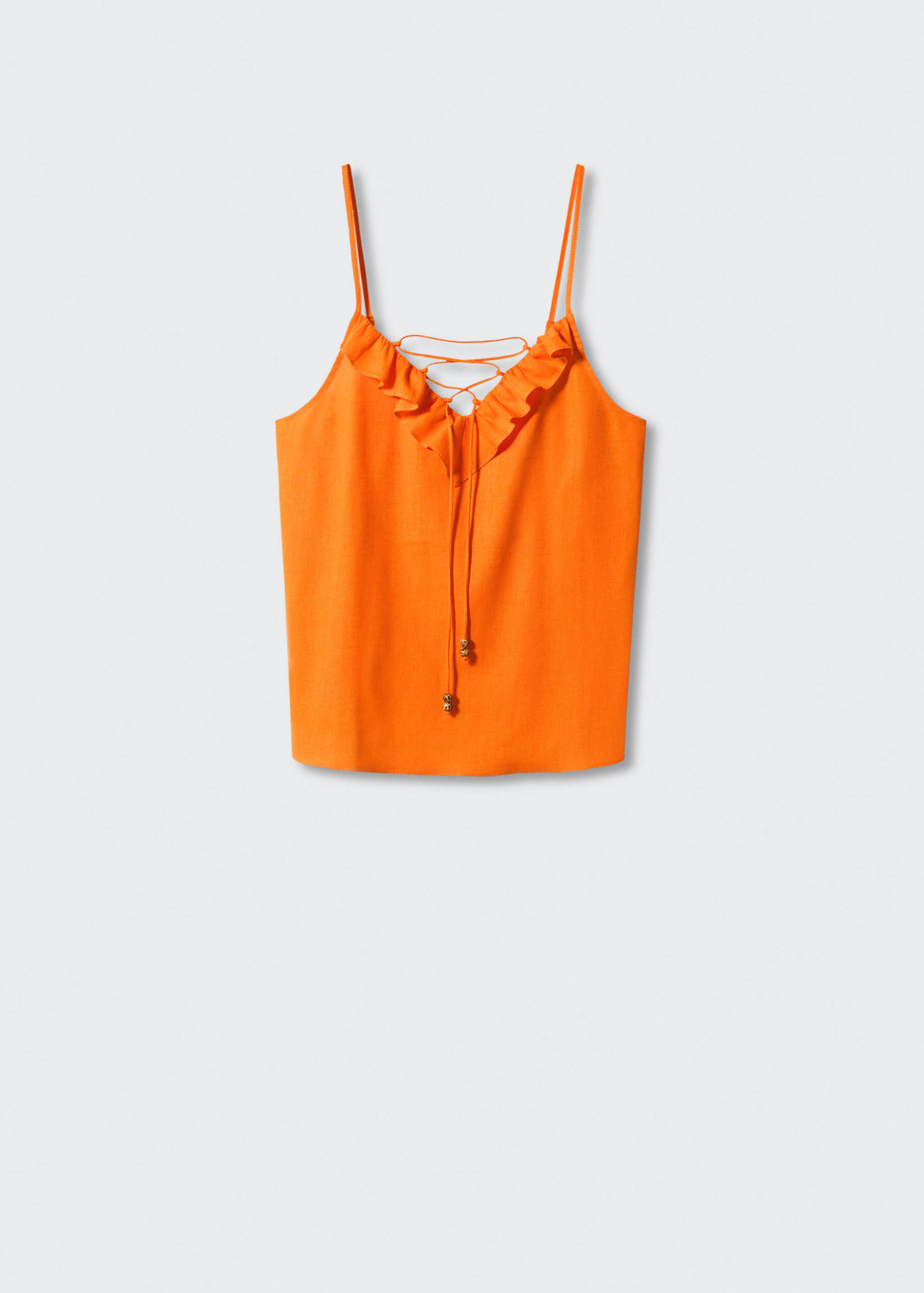 Ruffled top with adjustable drawstring - Article without model