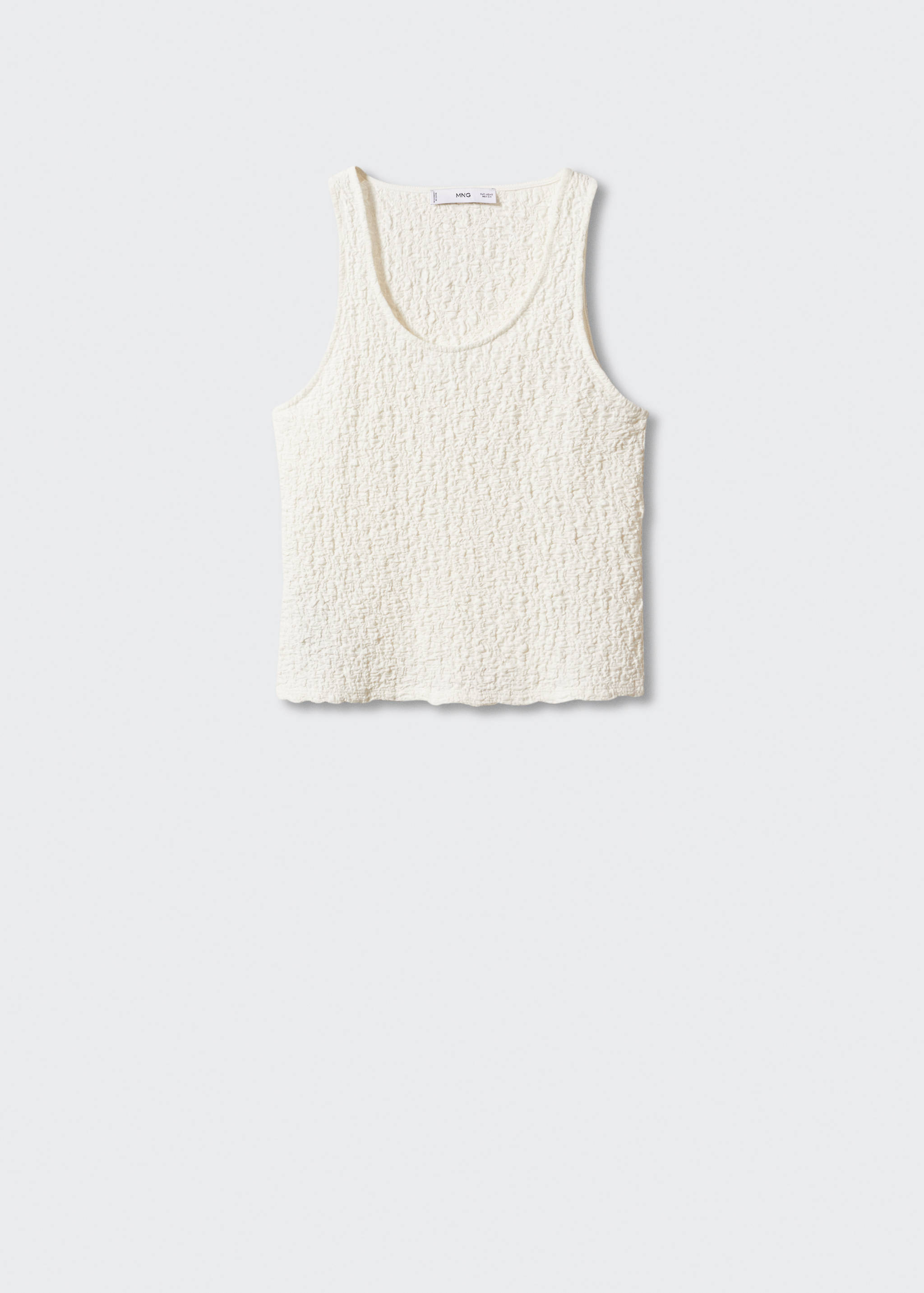 Textured cotton top - Article without model