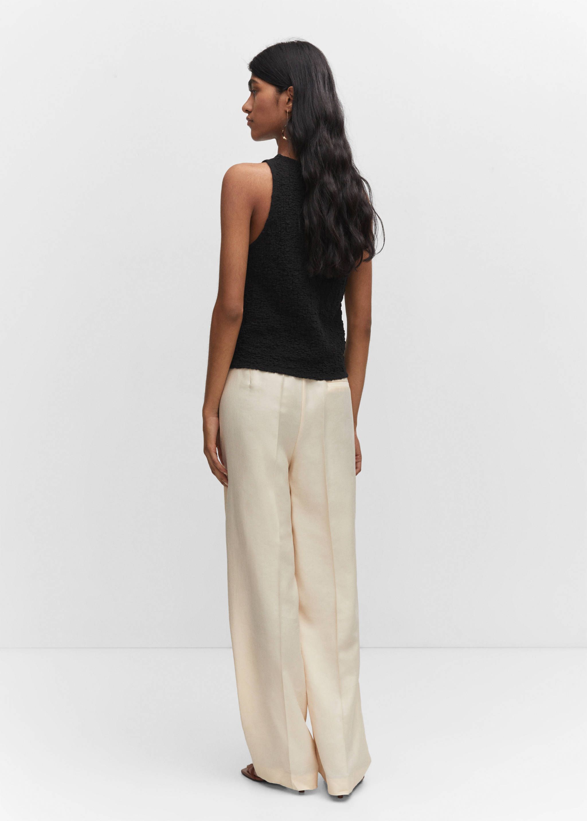 Textured cotton top - Reverse of the article