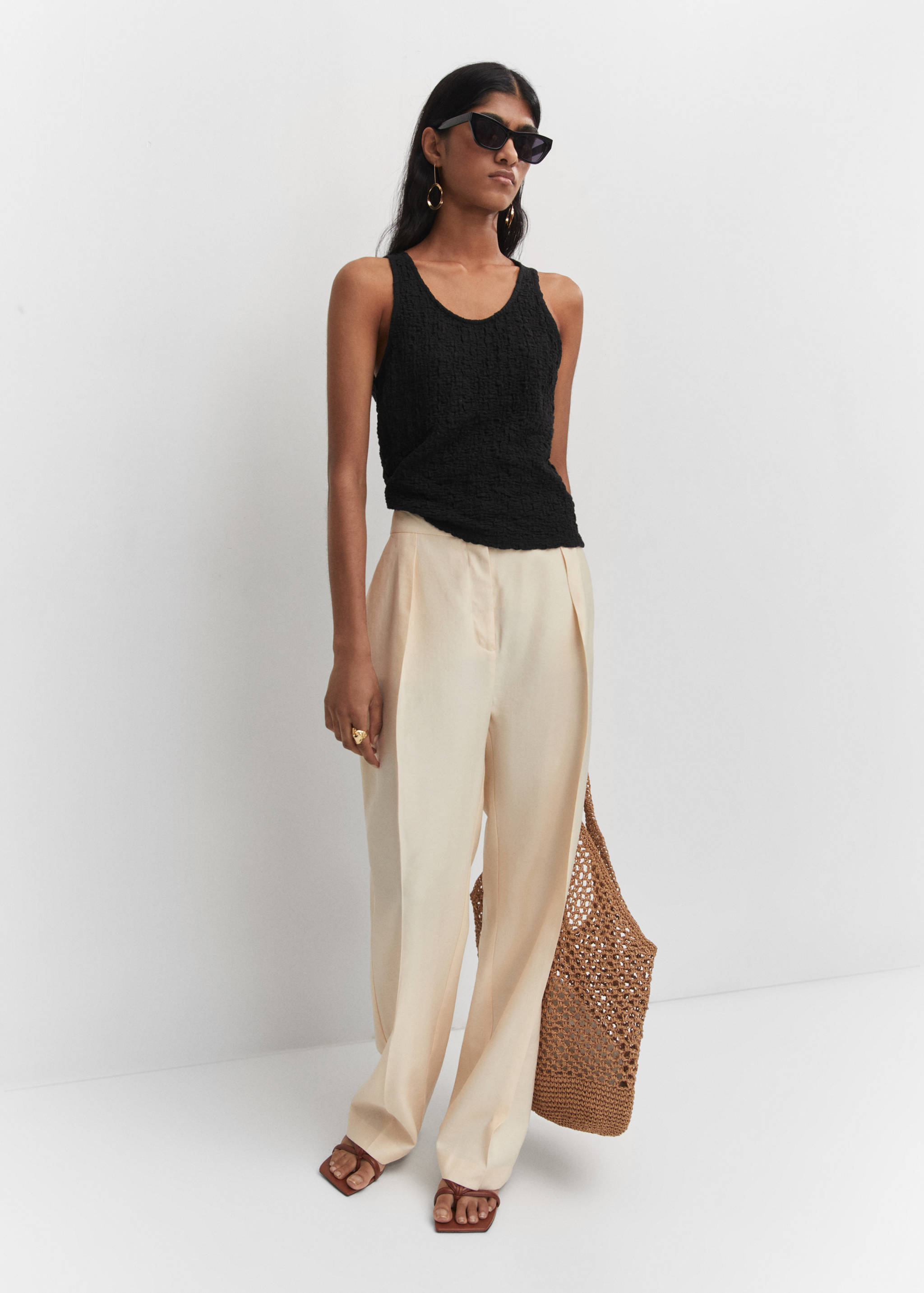 Textured cotton top - Details of the article 2