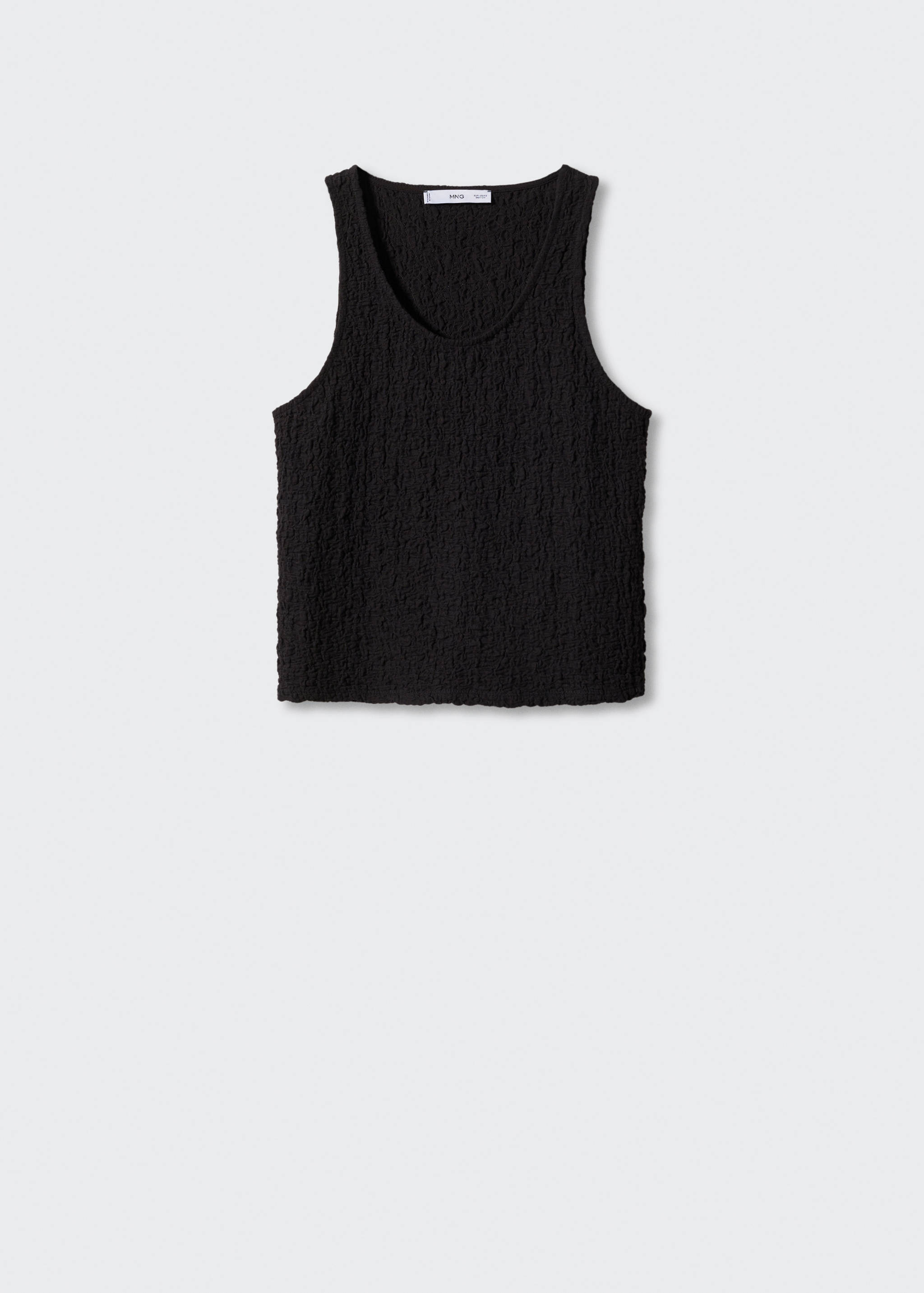 Textured cotton top - Article without model