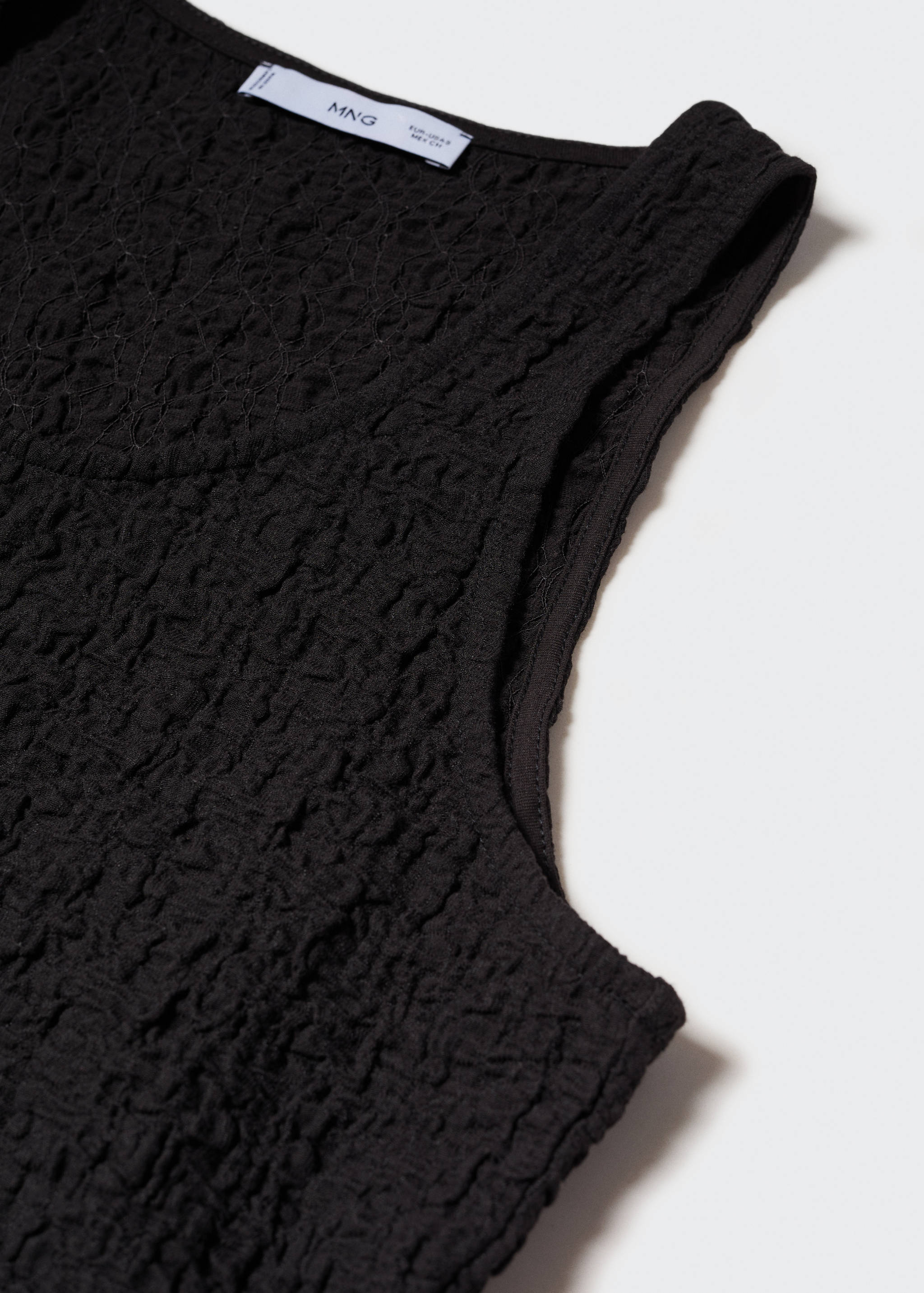 Textured cotton top - Details of the article 8