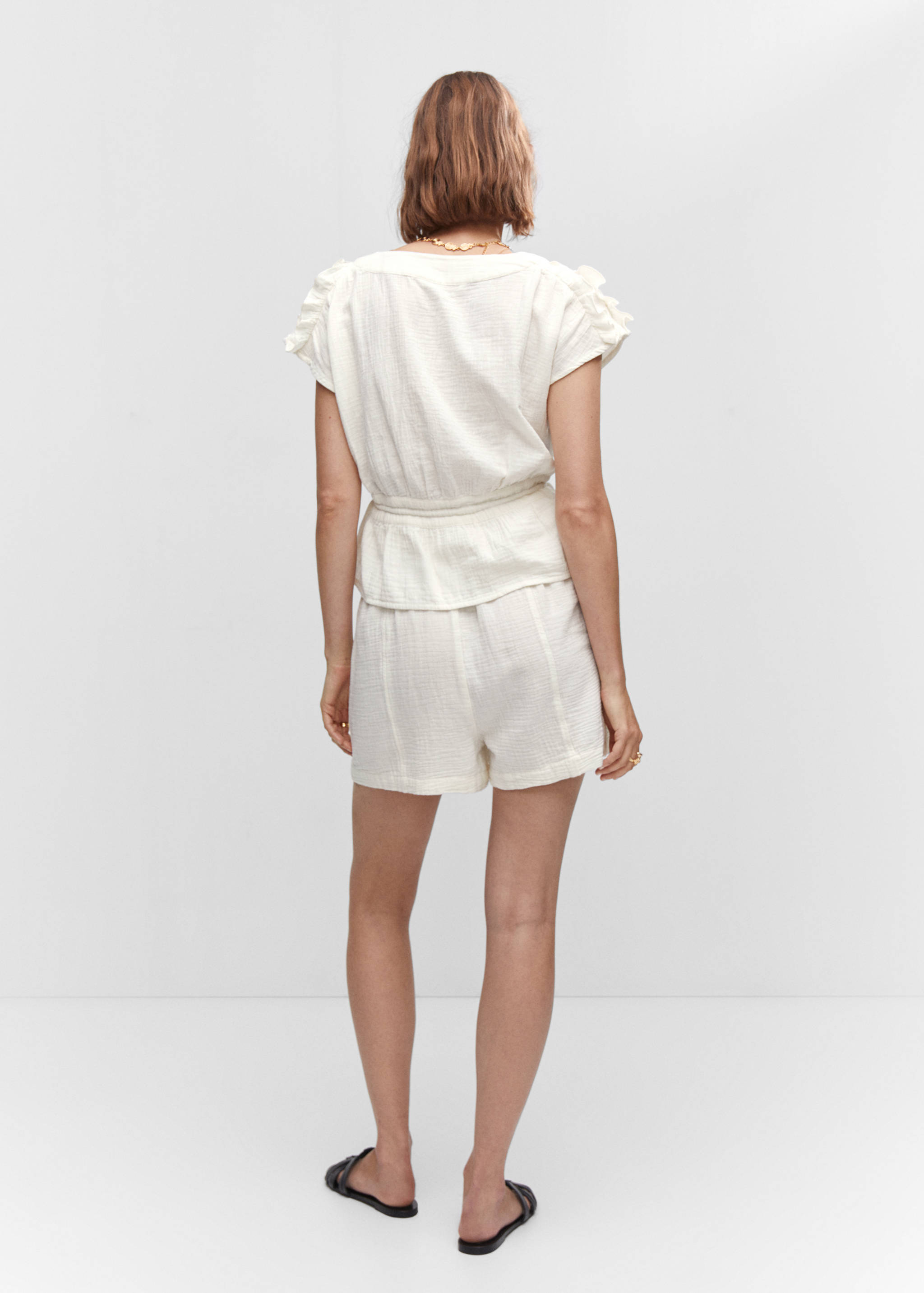 Bow textured blouse - Reverse of the article