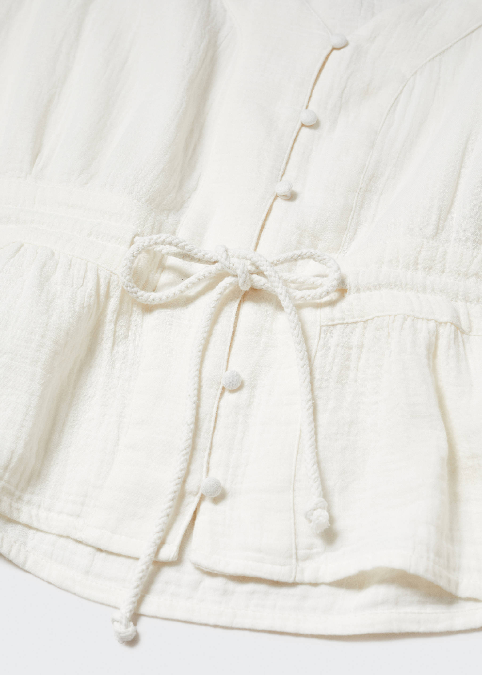 Bow textured blouse - Details of the article 8