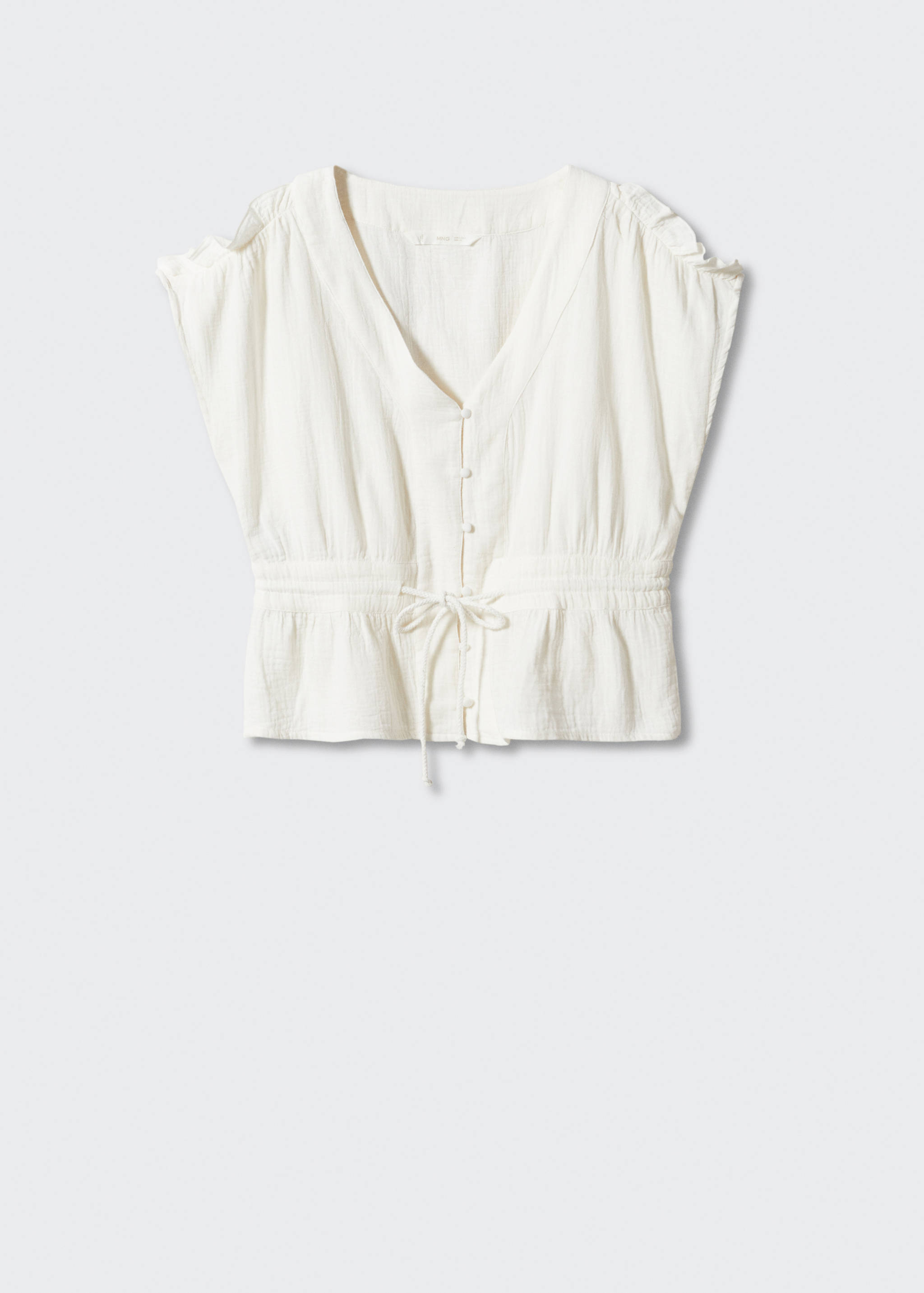 Bow textured blouse - Article without model