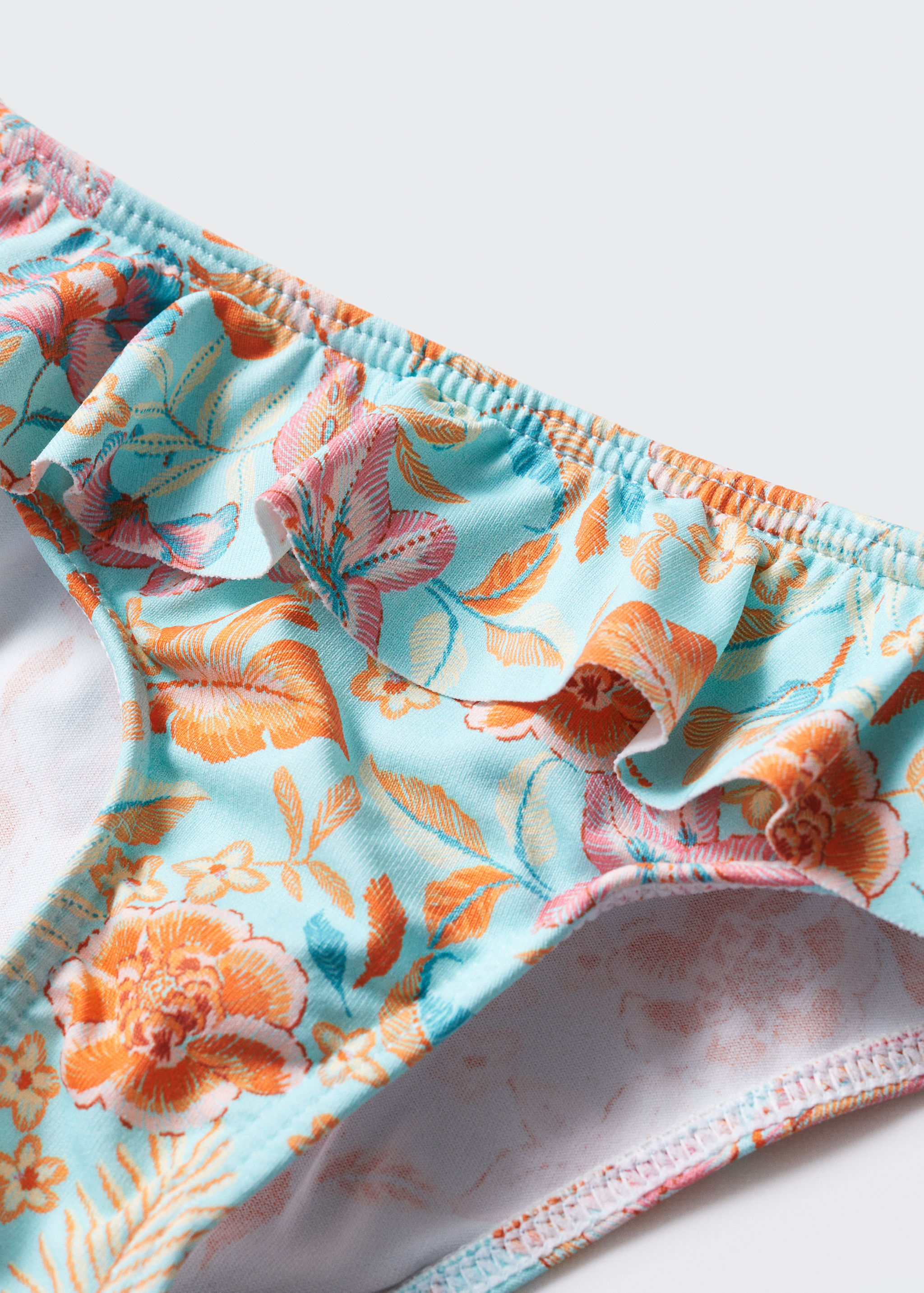 Floral-print swimming trunks - Details of the article 0