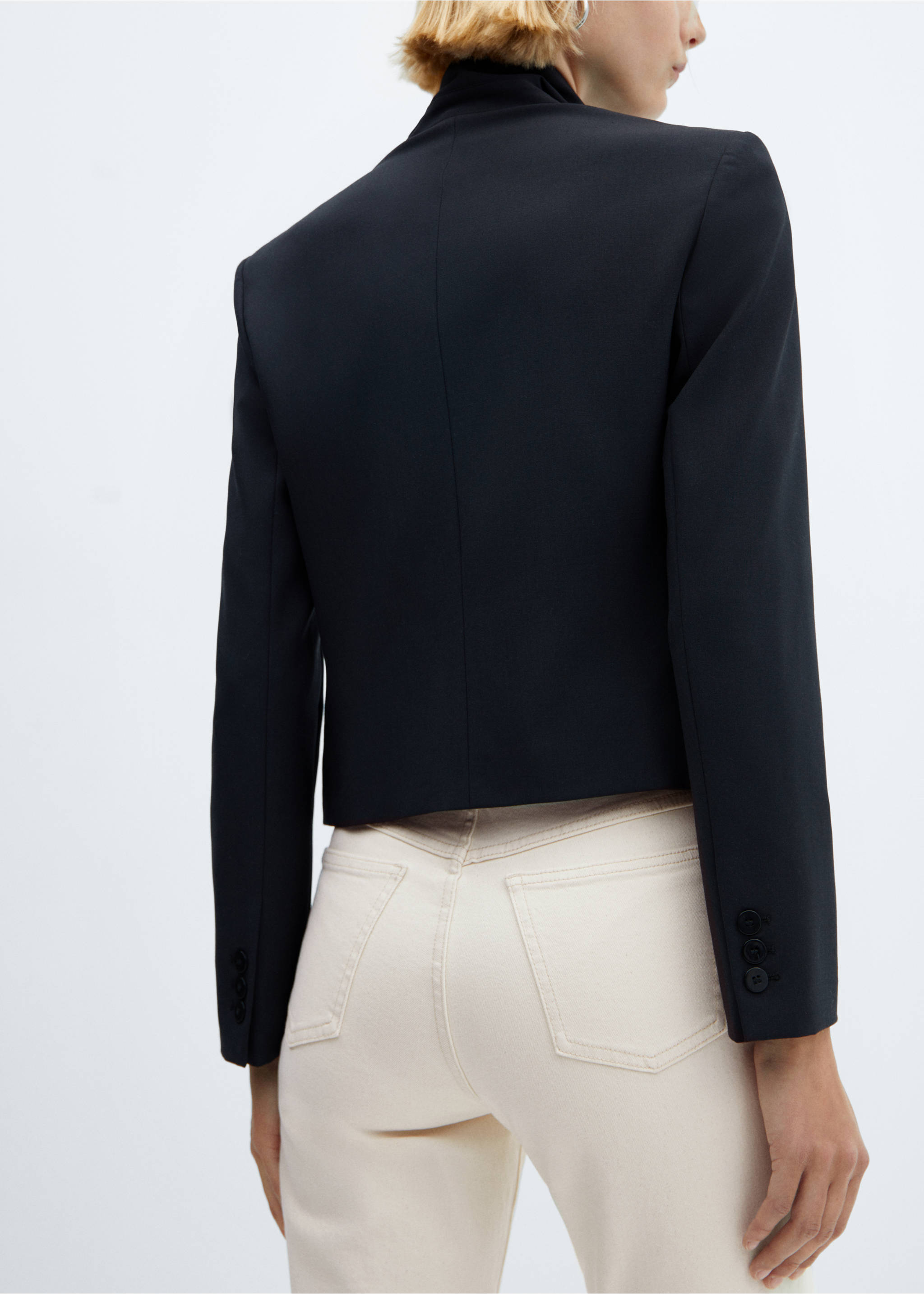 Newmom comfort high-rise jeans - Details of the article 6, Off White. Ref: 57050290-00.