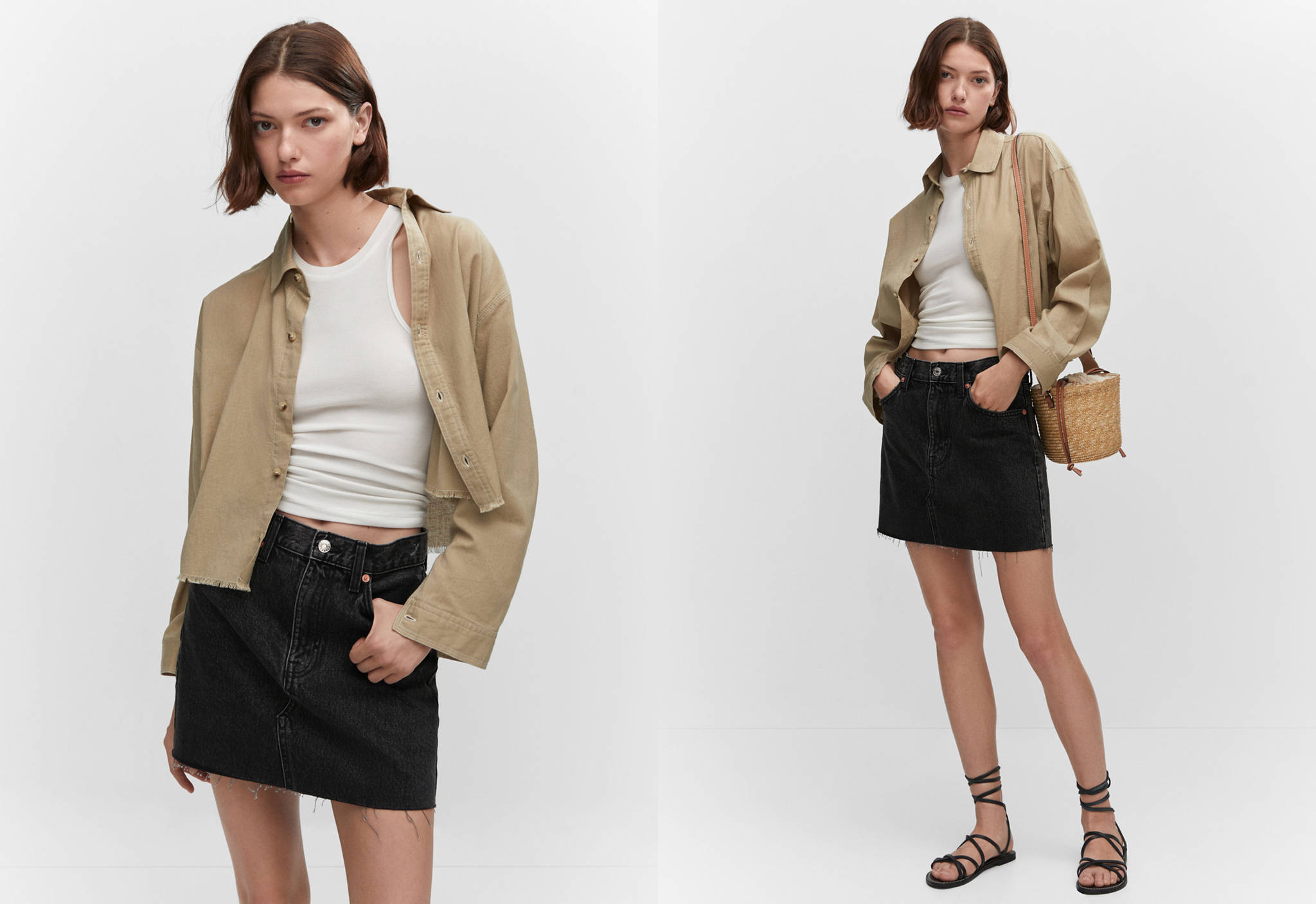 Denim mini-skirt - Panoramic plane