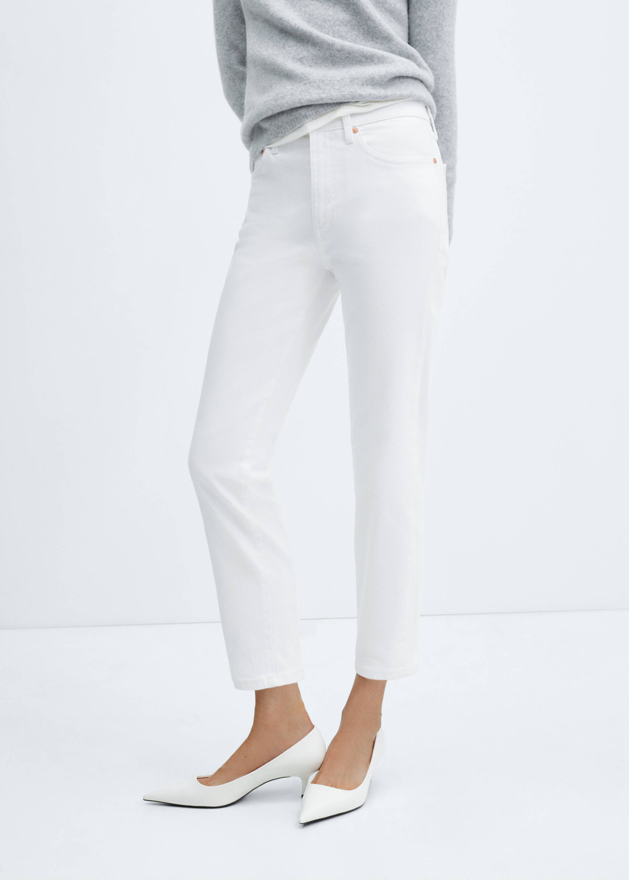 Jeans Claudia slim crop - Plano medio