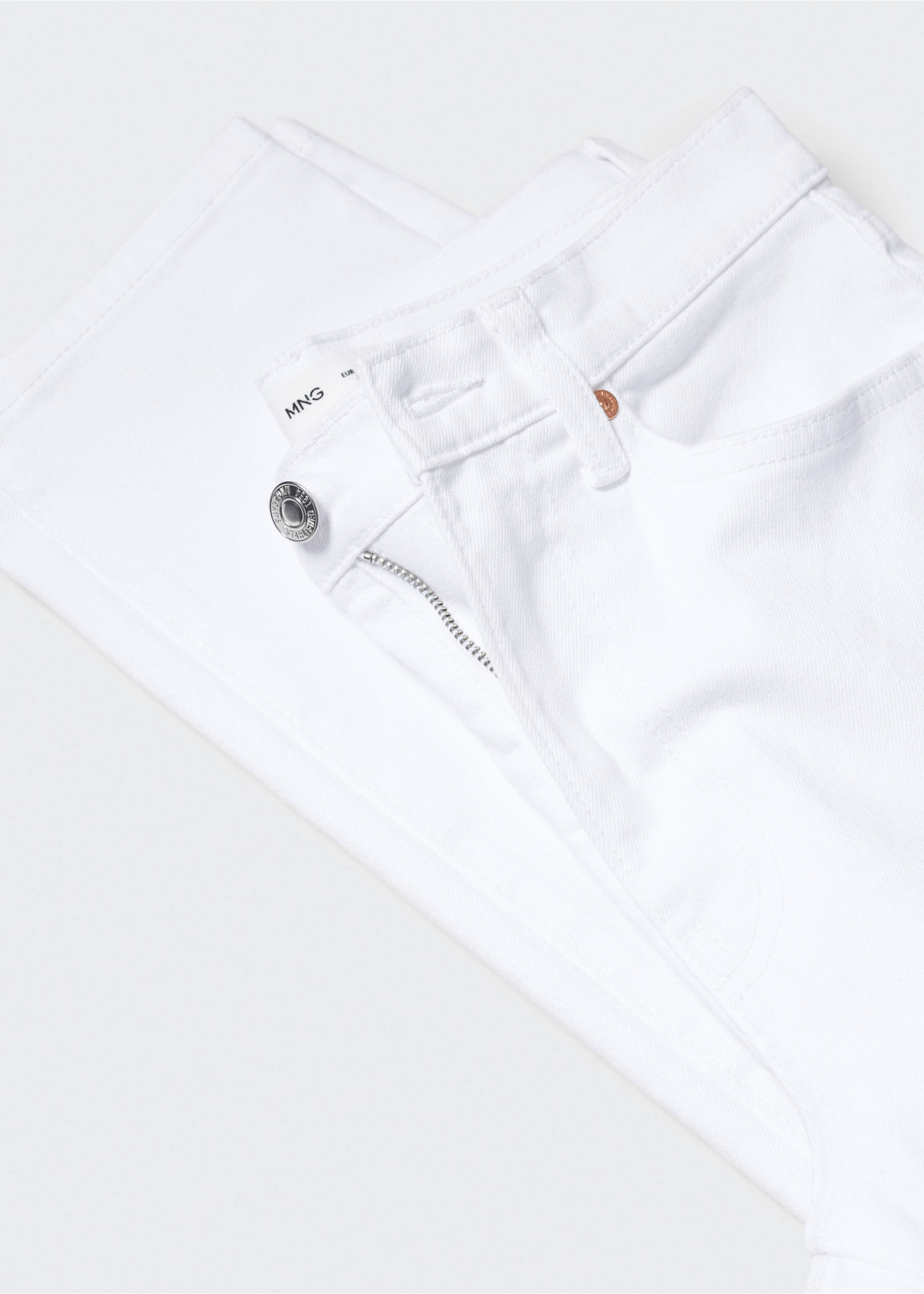 Jeans Claudia, slim cropped - Artikkeldetalj 8, Hvit. Ref: 57050292-00.