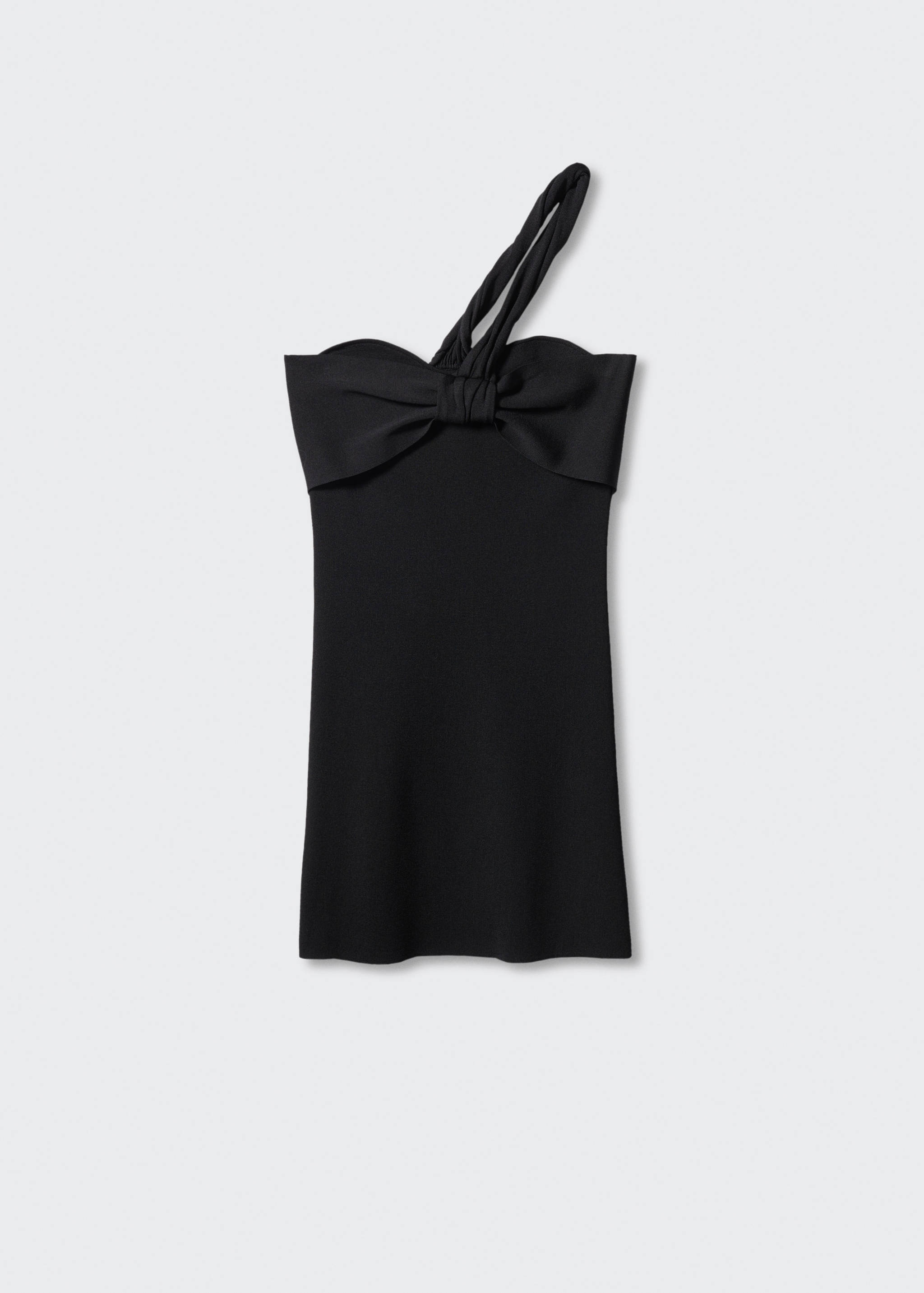 Sukienka na jedno ramię z ozdobnym wiązaniem - Artykuł bez modela/modelki