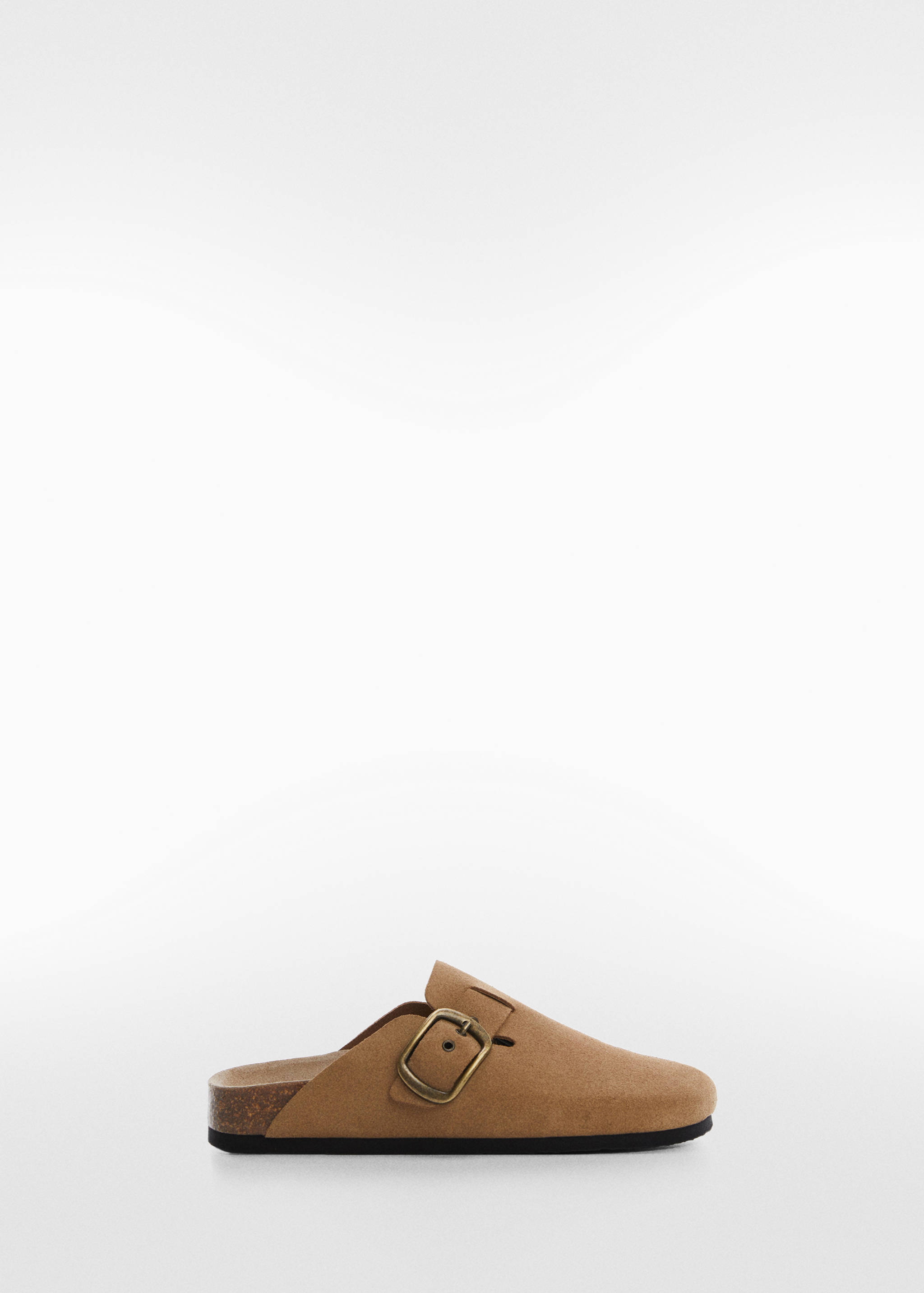 Leder-Clogs mit Schnalle - Artikel ohne Model