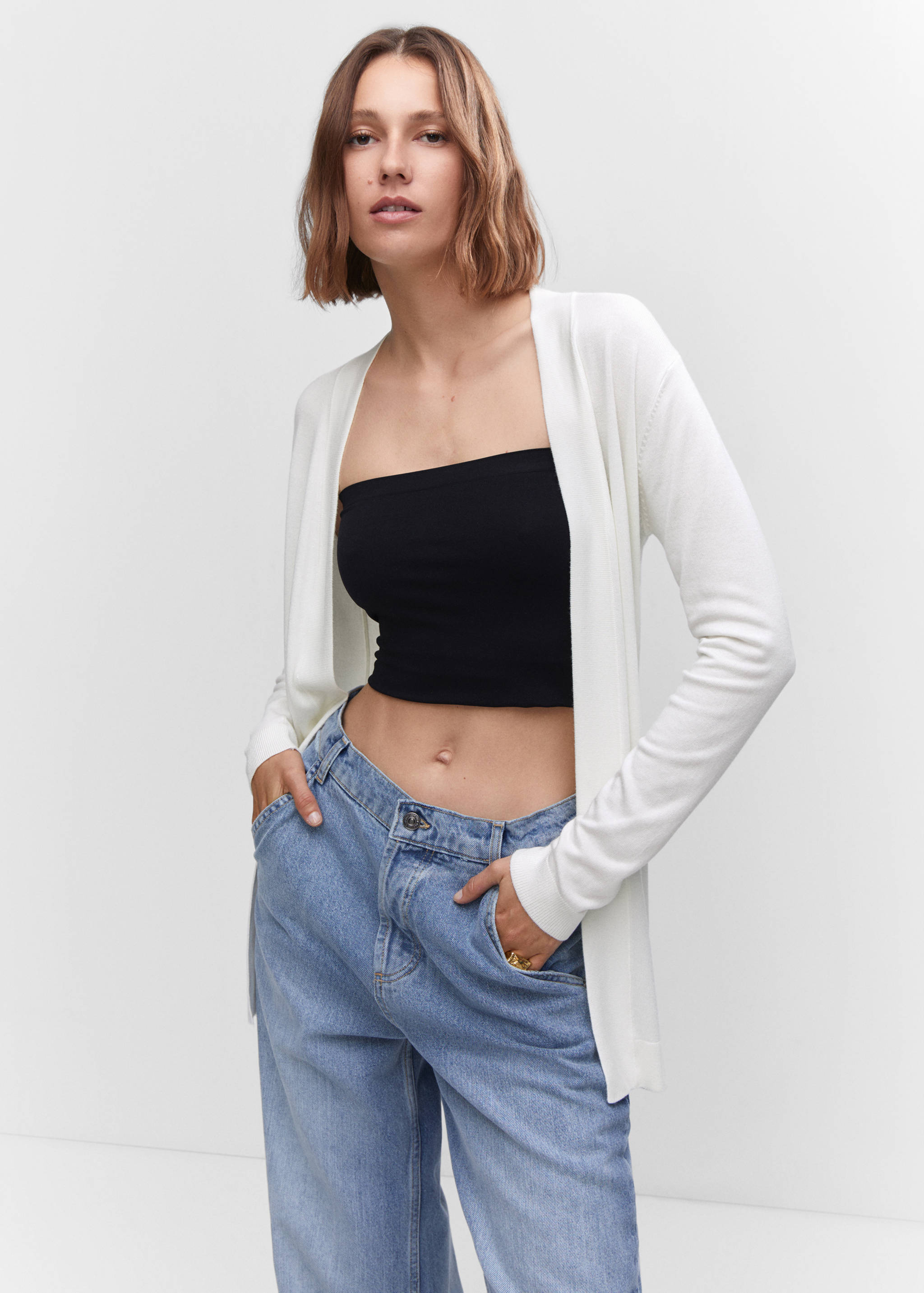 Feiner Strickcardigan - Mittlere Ansicht