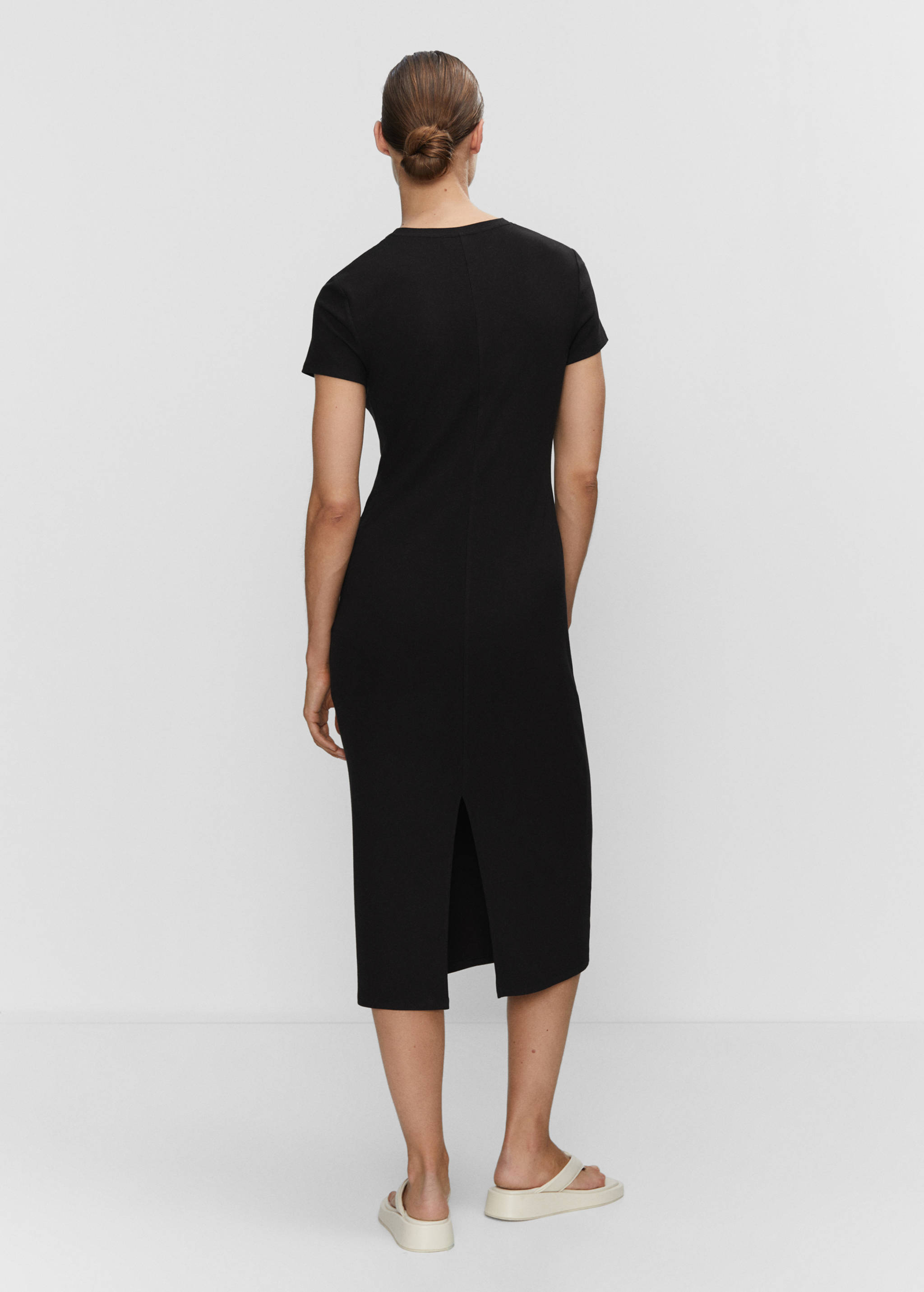 Vestido midi abertura - Reverso del artículo