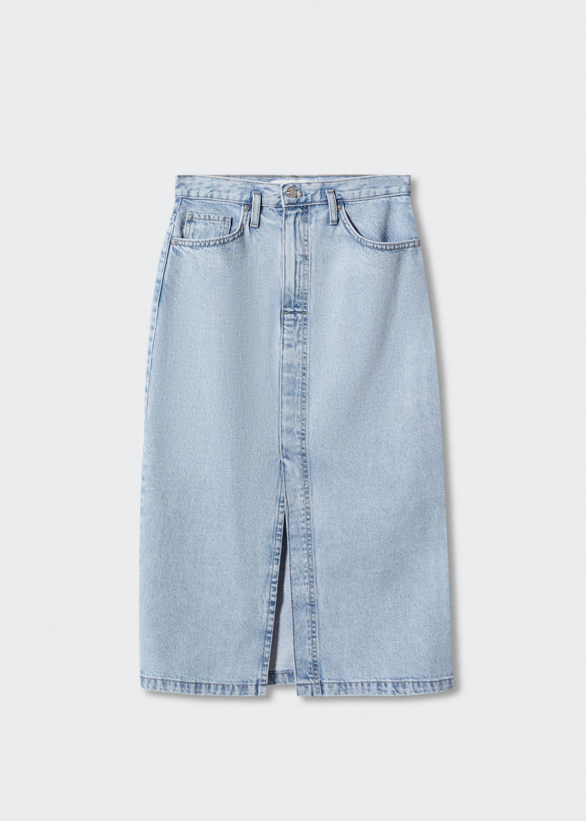 Denim midi-skirt - Article without model