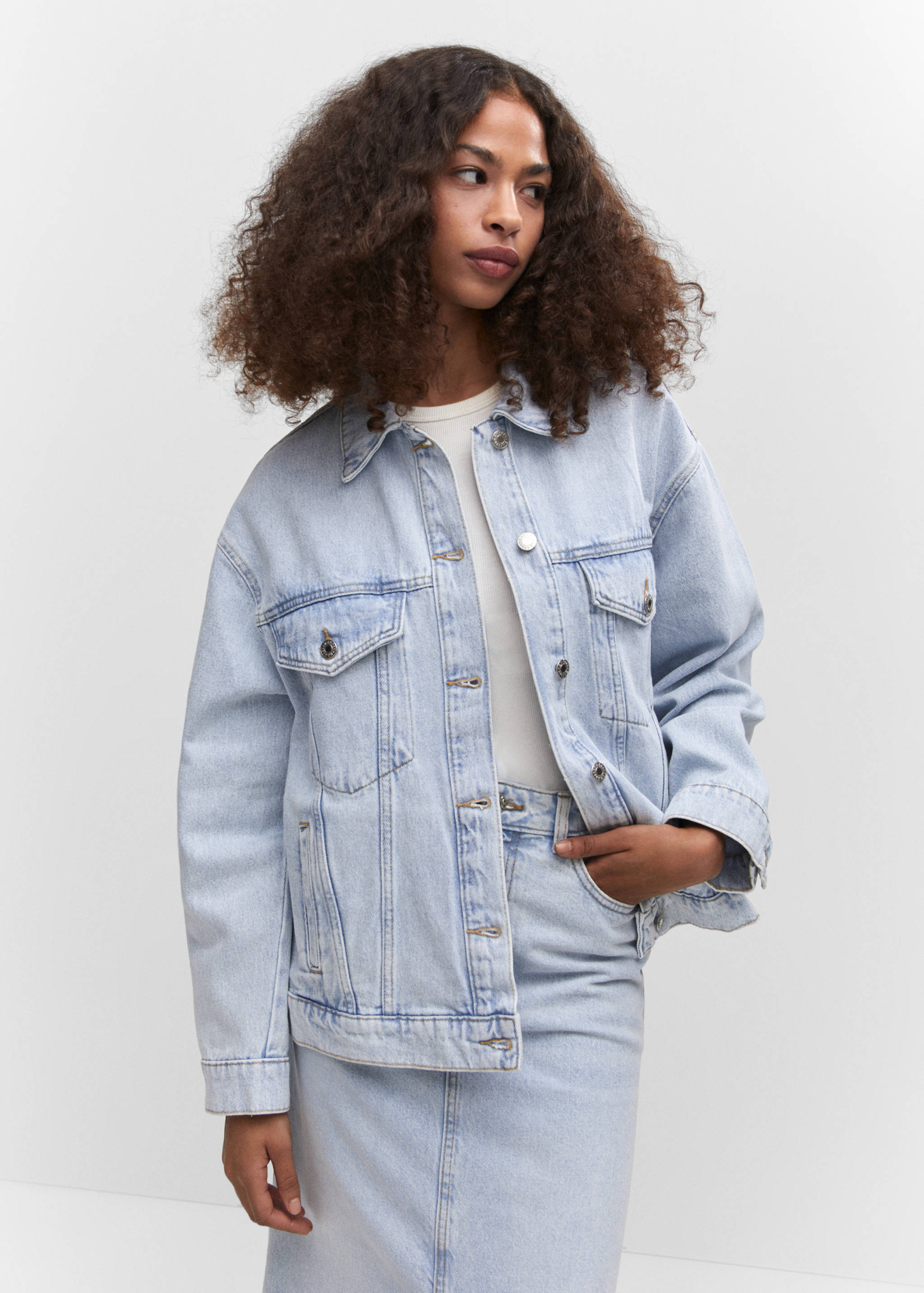 Oversize denim jacket - Medium plane