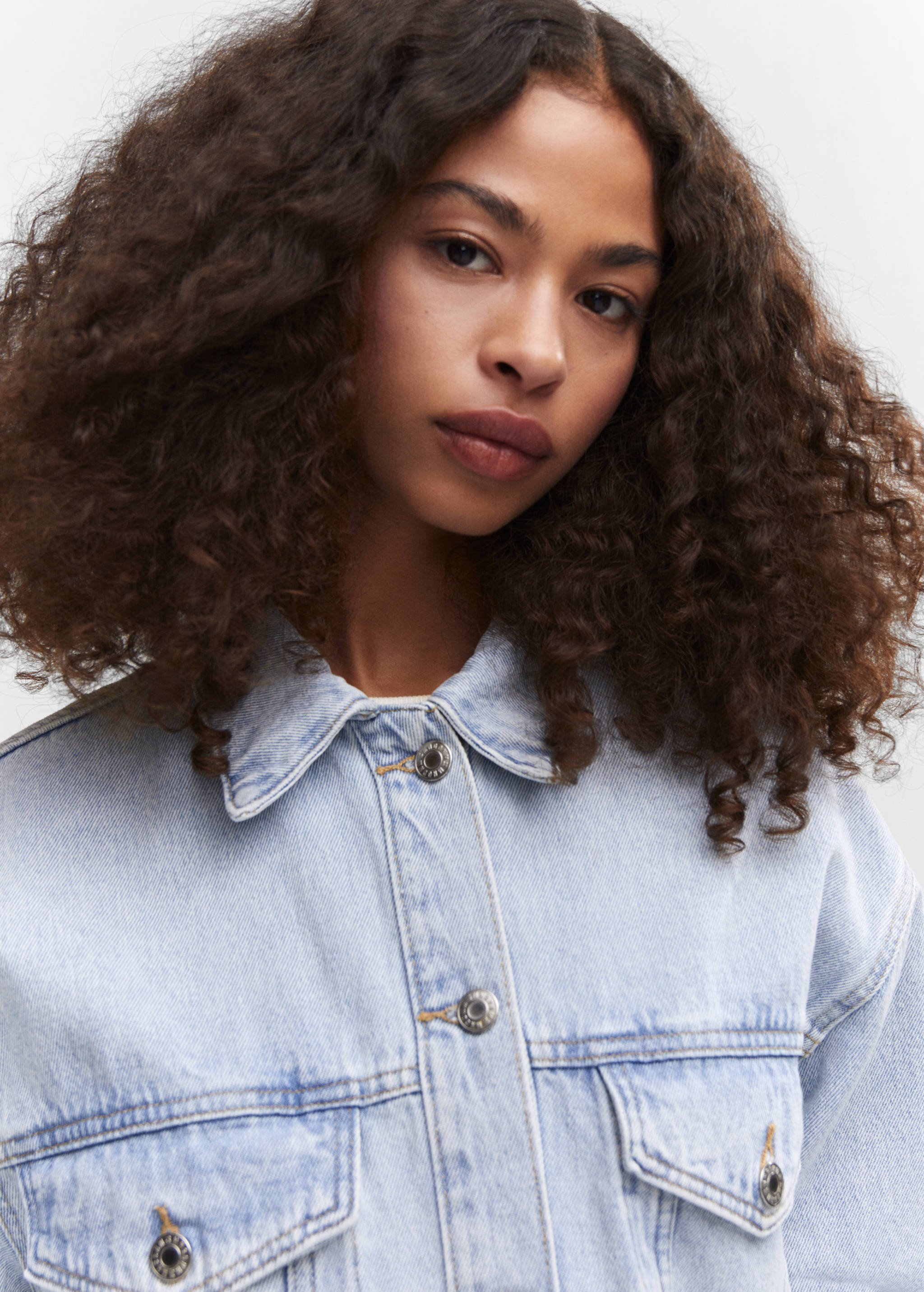 Oversize denim jacket - Details of the article 1