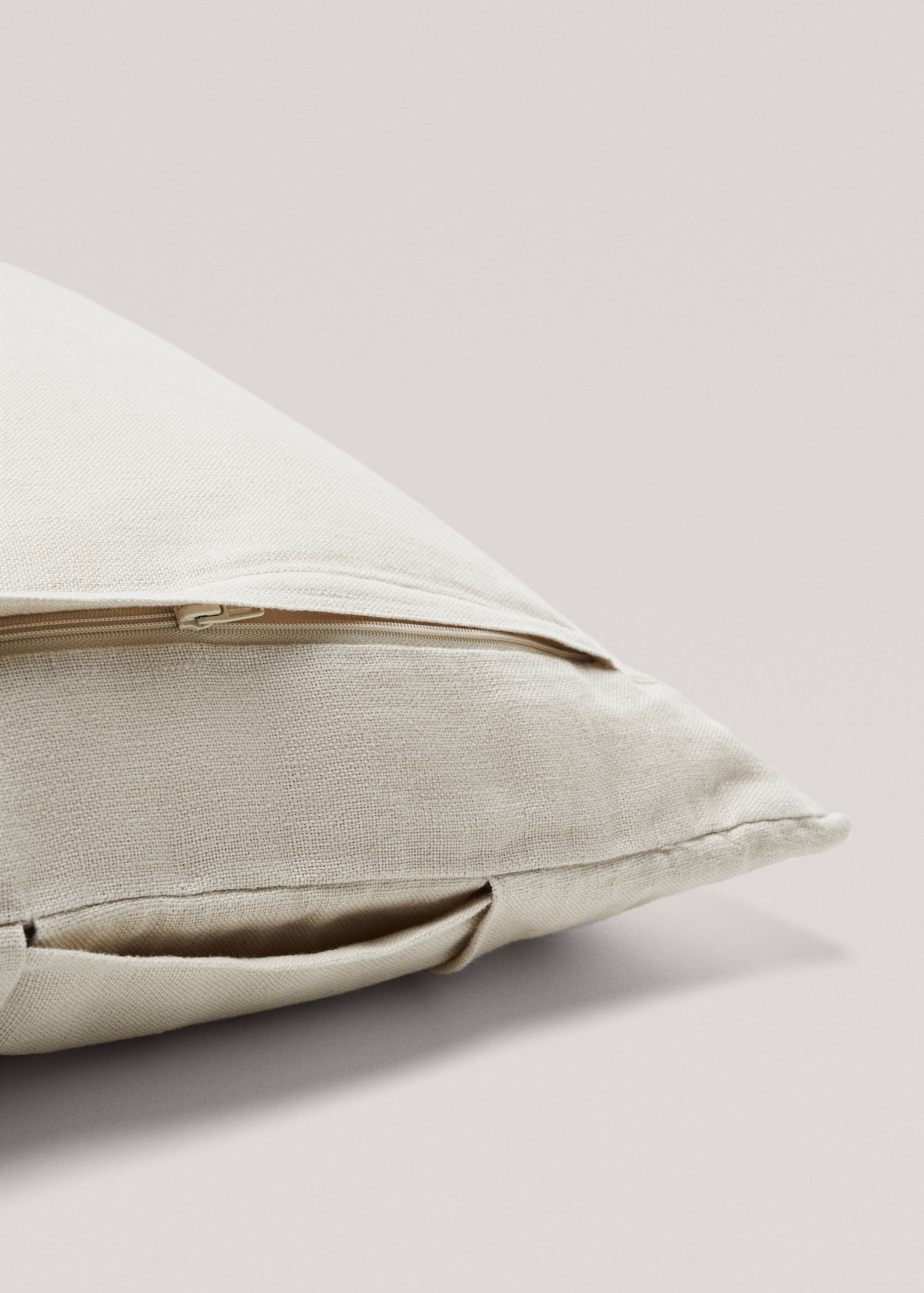 Διακοσμητική μαξιλαροθήκη 100% λινό πλεγμένο 50x50 εκ - Λεπτομέρεια του προϊόντος 4